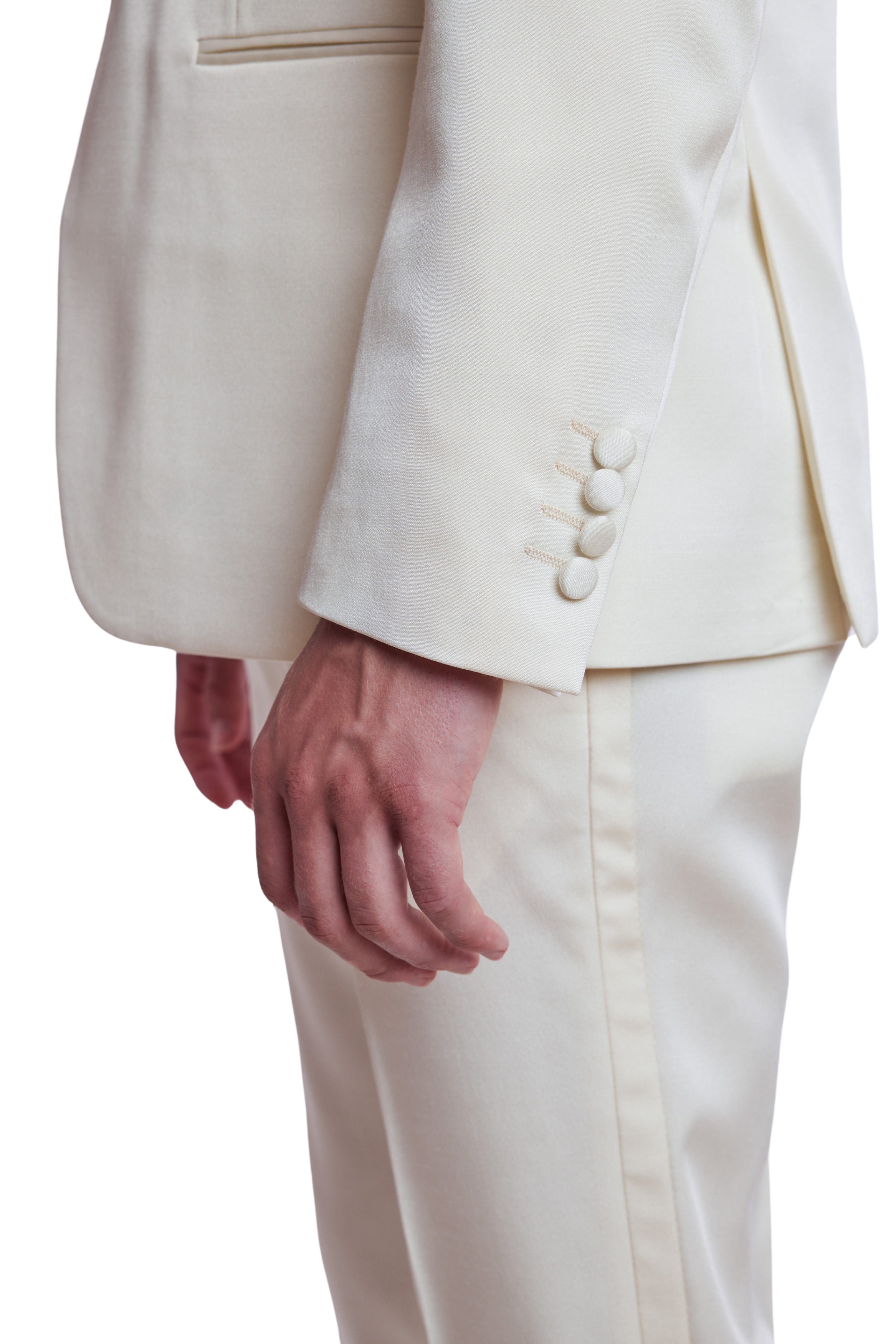 Regent Shawl Tux Jacket - slim - Ivory