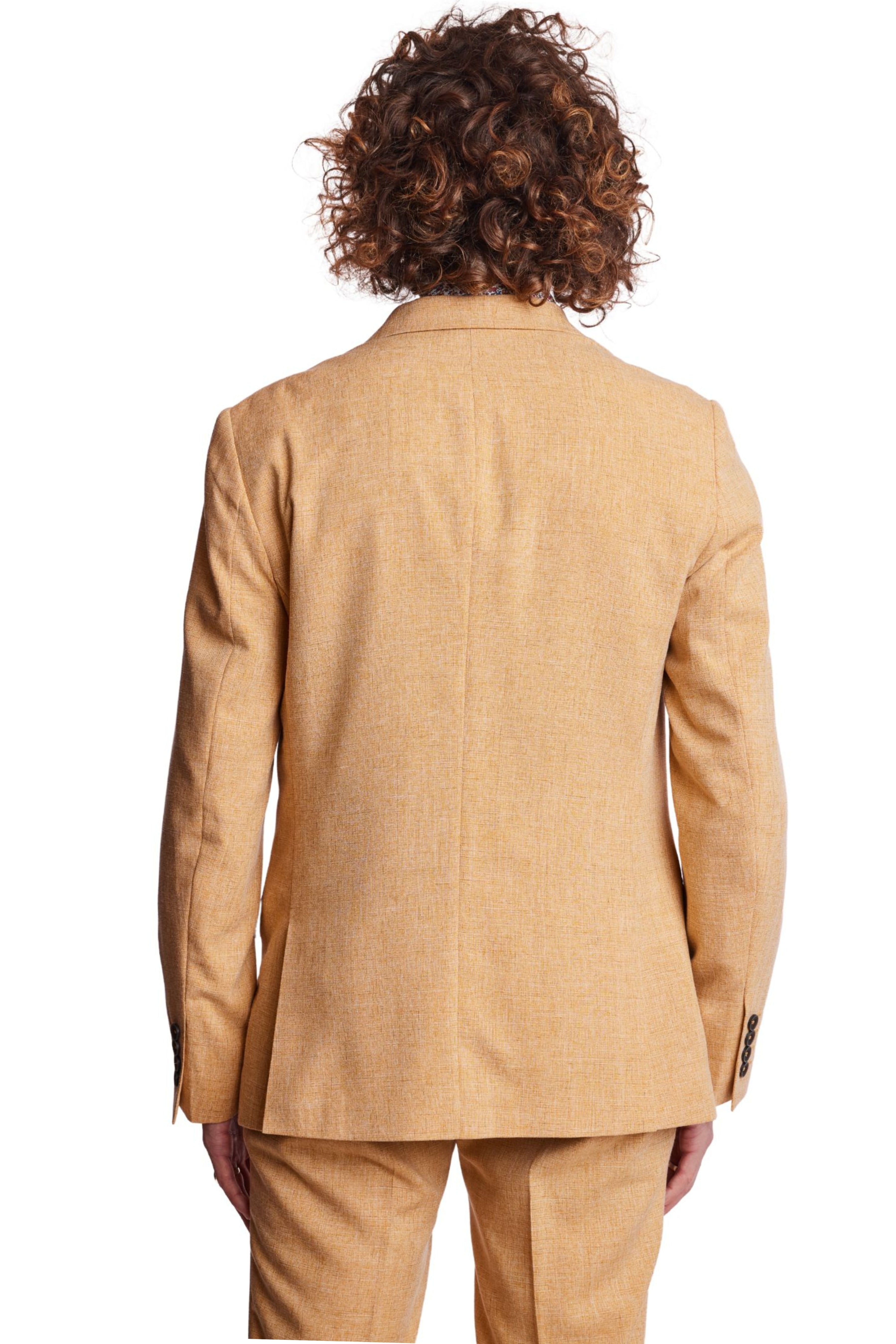 Dover Notch Jacket - slim - Mustard Melange