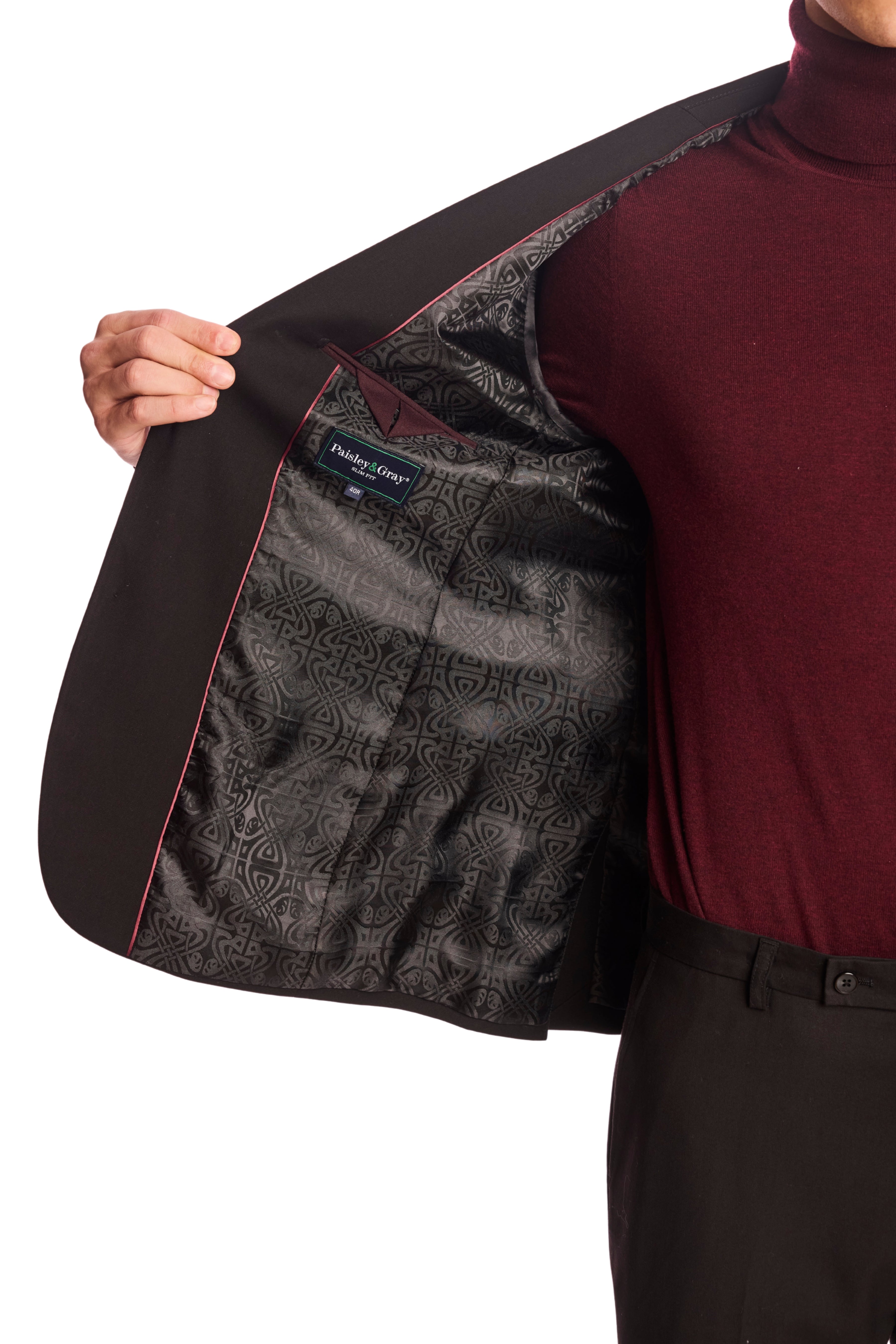 Dover Notch Jacket - slim - Black Twill