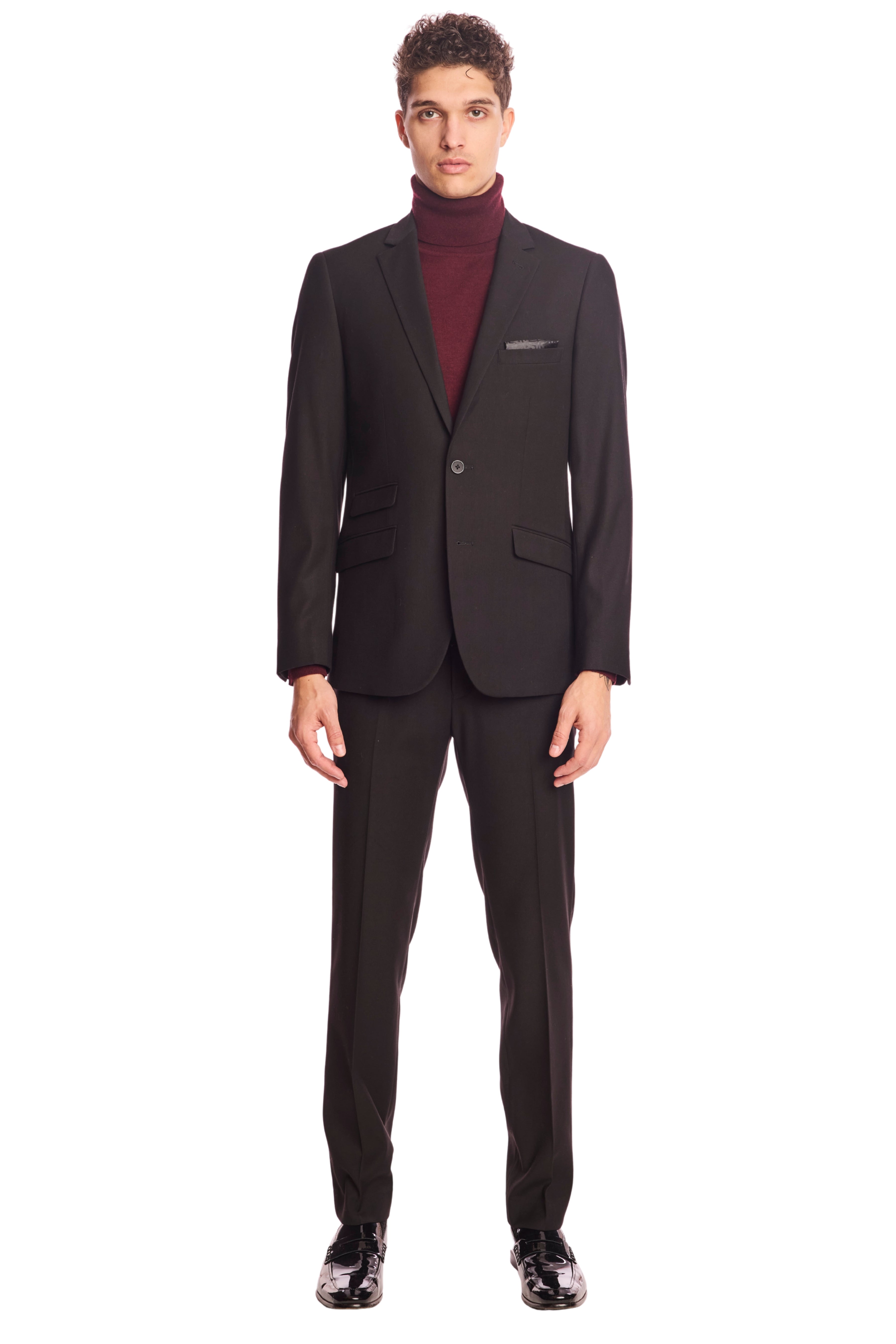 Dover Notch Jacket - slim - Black Twill