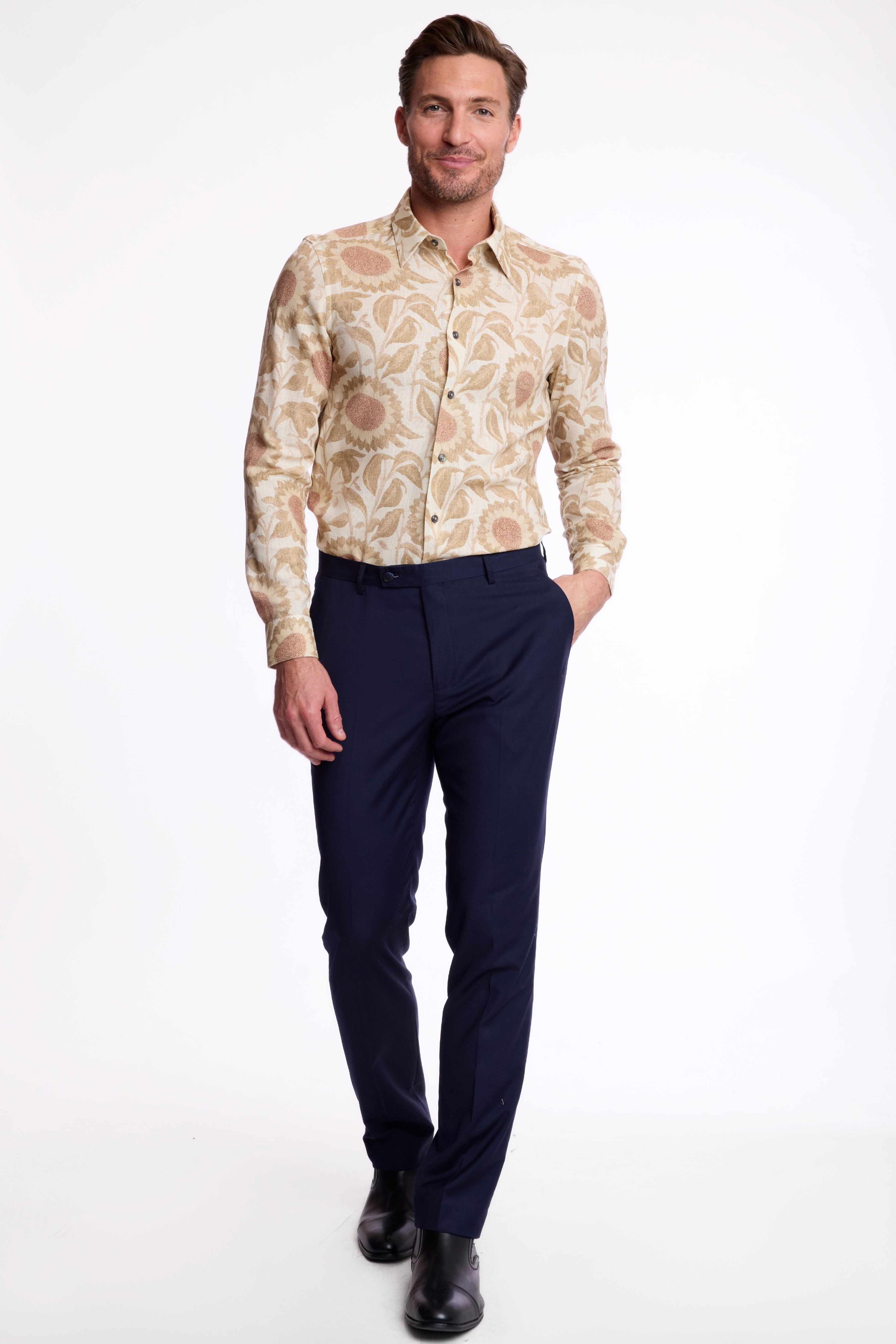 Parker Pointed Collar Shirt - Sunflower