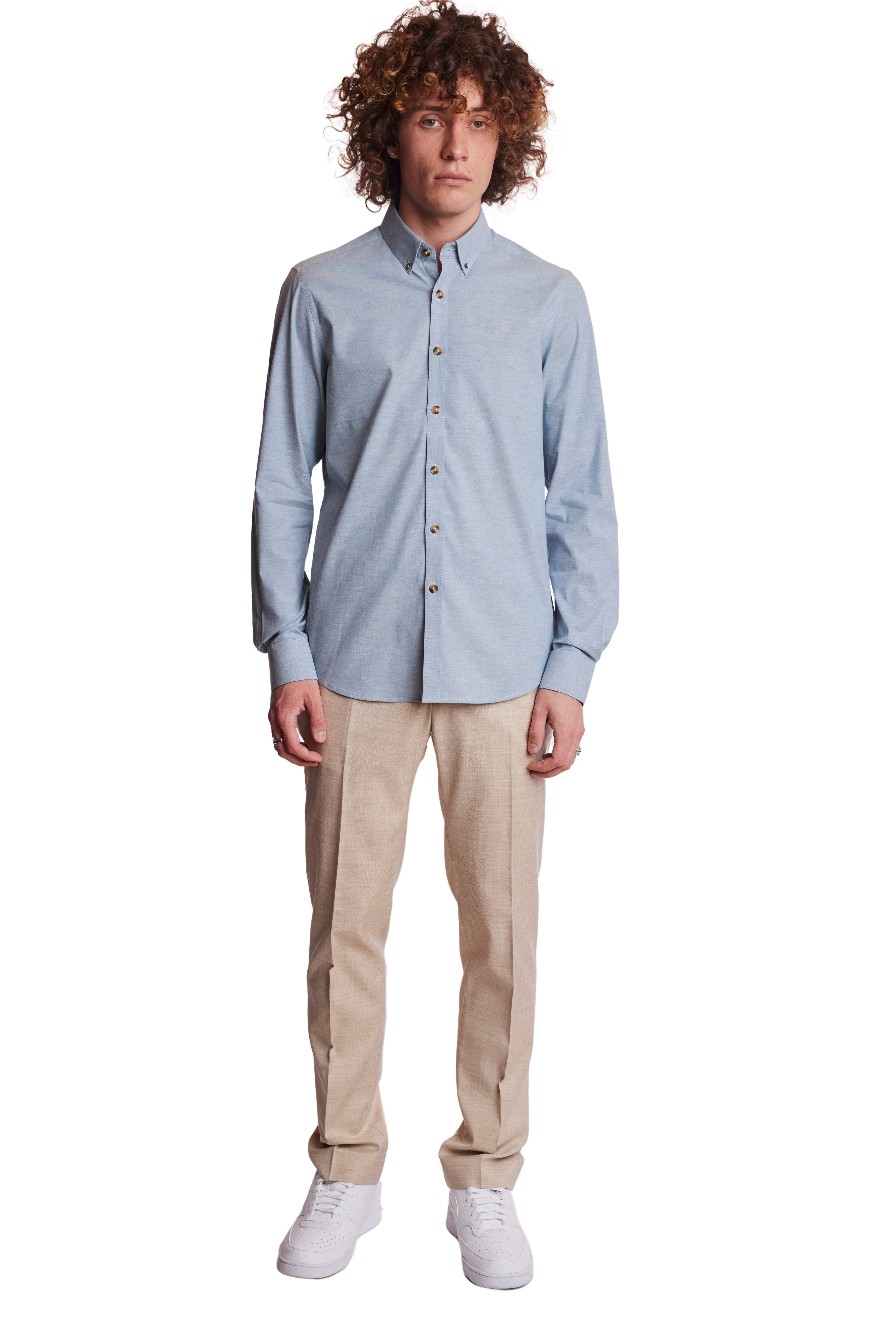 Brian Button Down Shirt - Blue Chambray