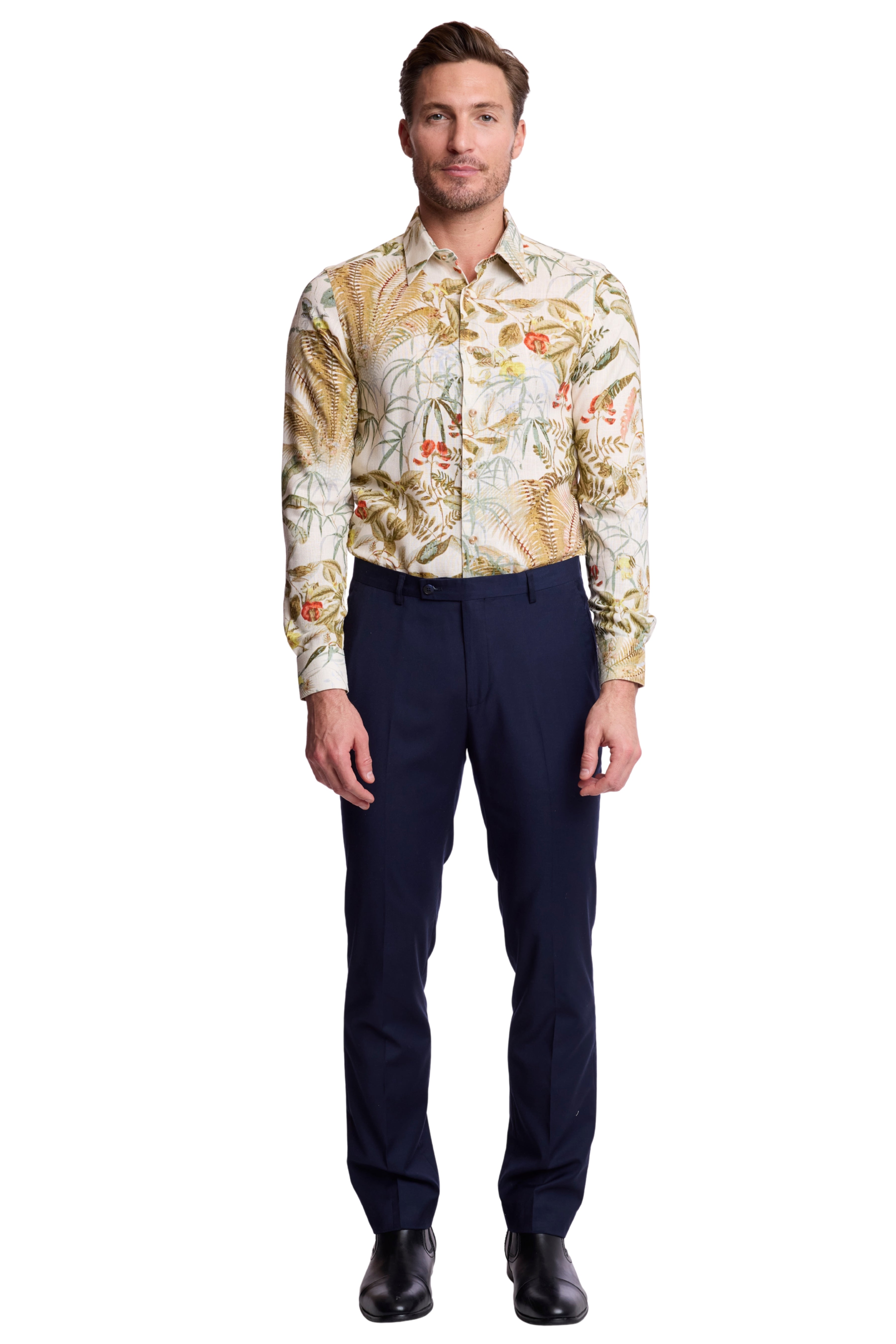 Parker Pointed Collar Shirt - Palm Springs