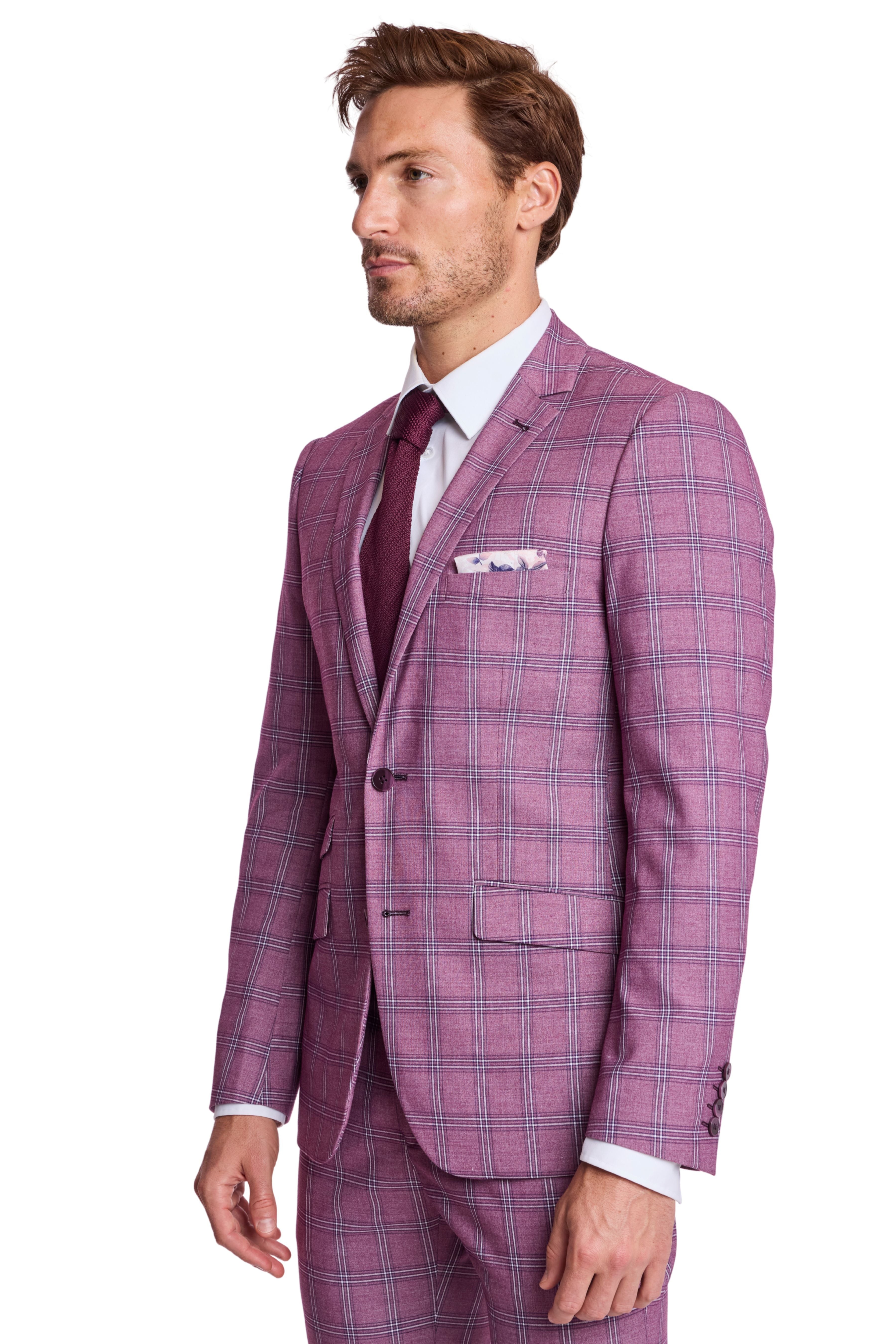 Dover Notch Jacket - slim - Summer Berry Check