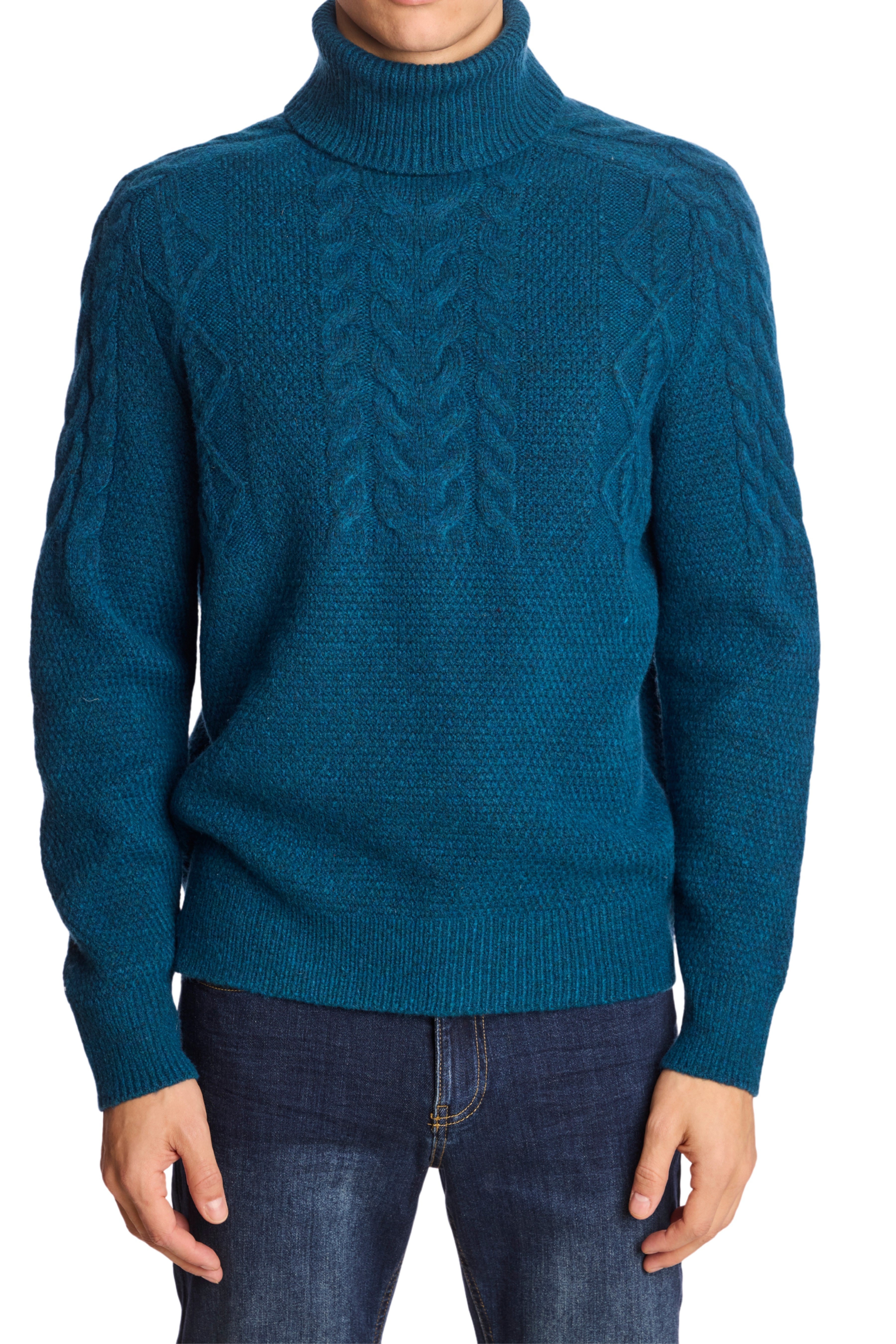 Chunky Turtleneck - Blue Whisp