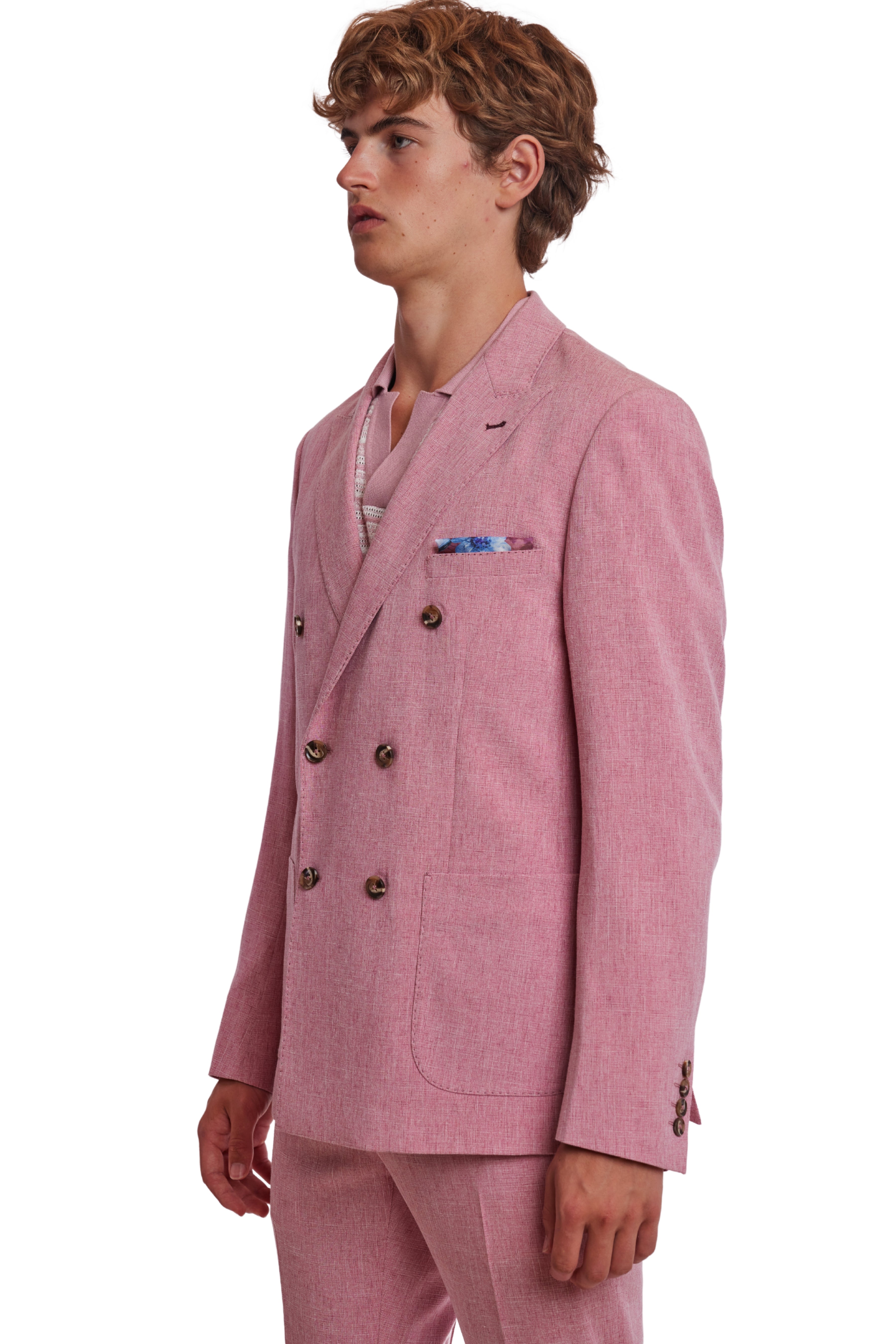 Soho Peak DB Jacket  - slim - Pink Melange