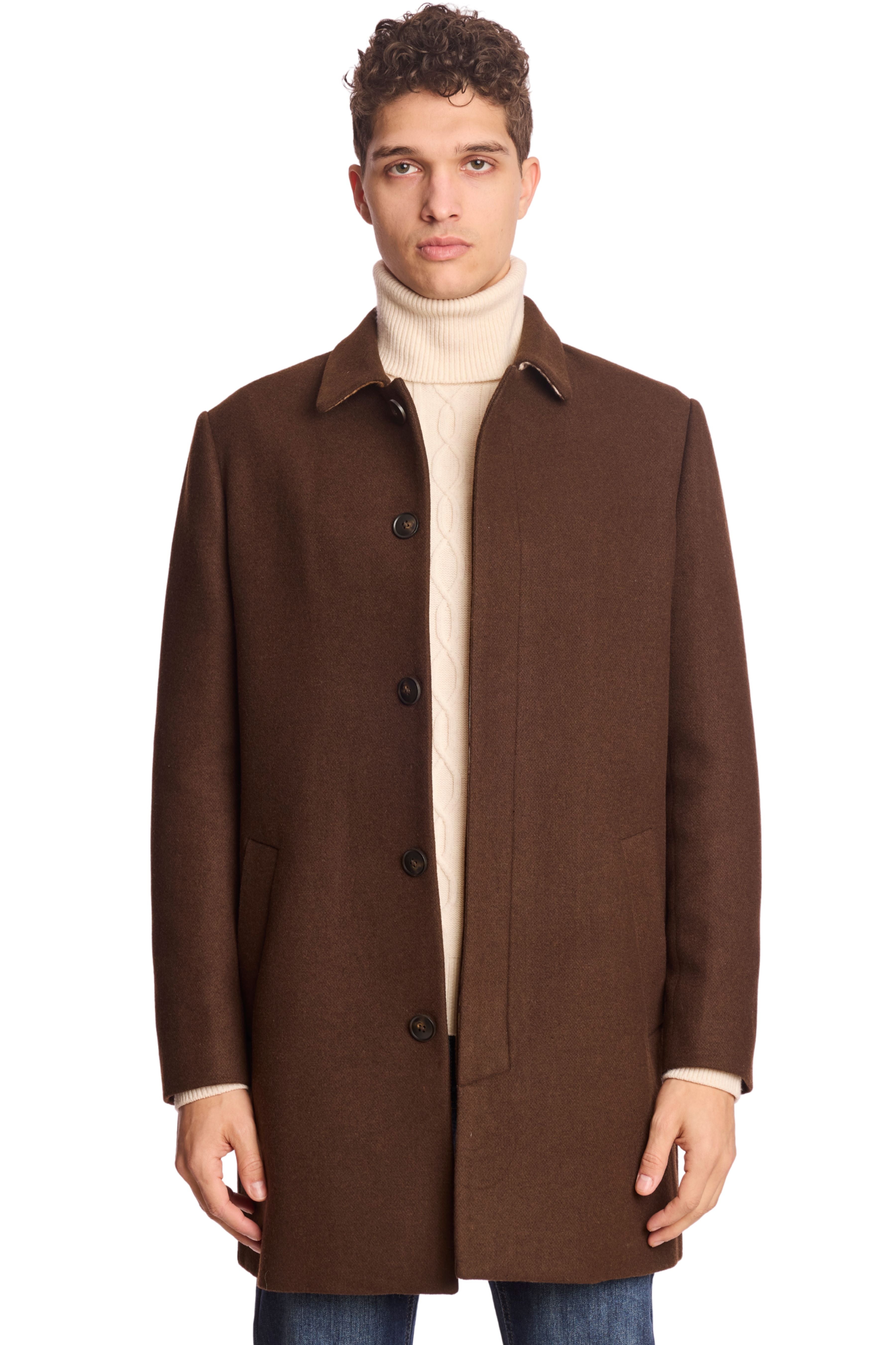 Topper Coat - Chocolate Brown