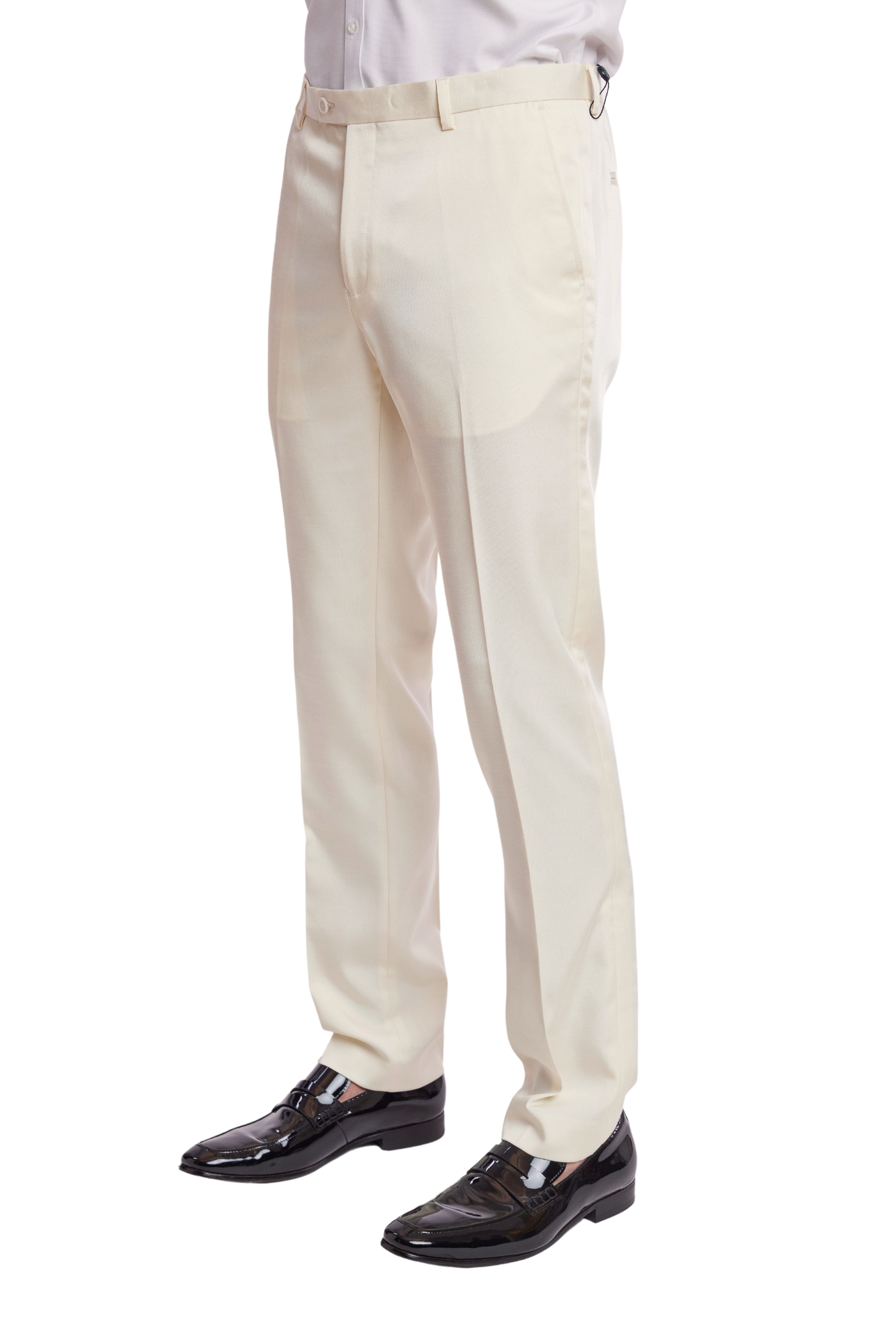 Sloane Tuxedo Pants - slim - Ivory