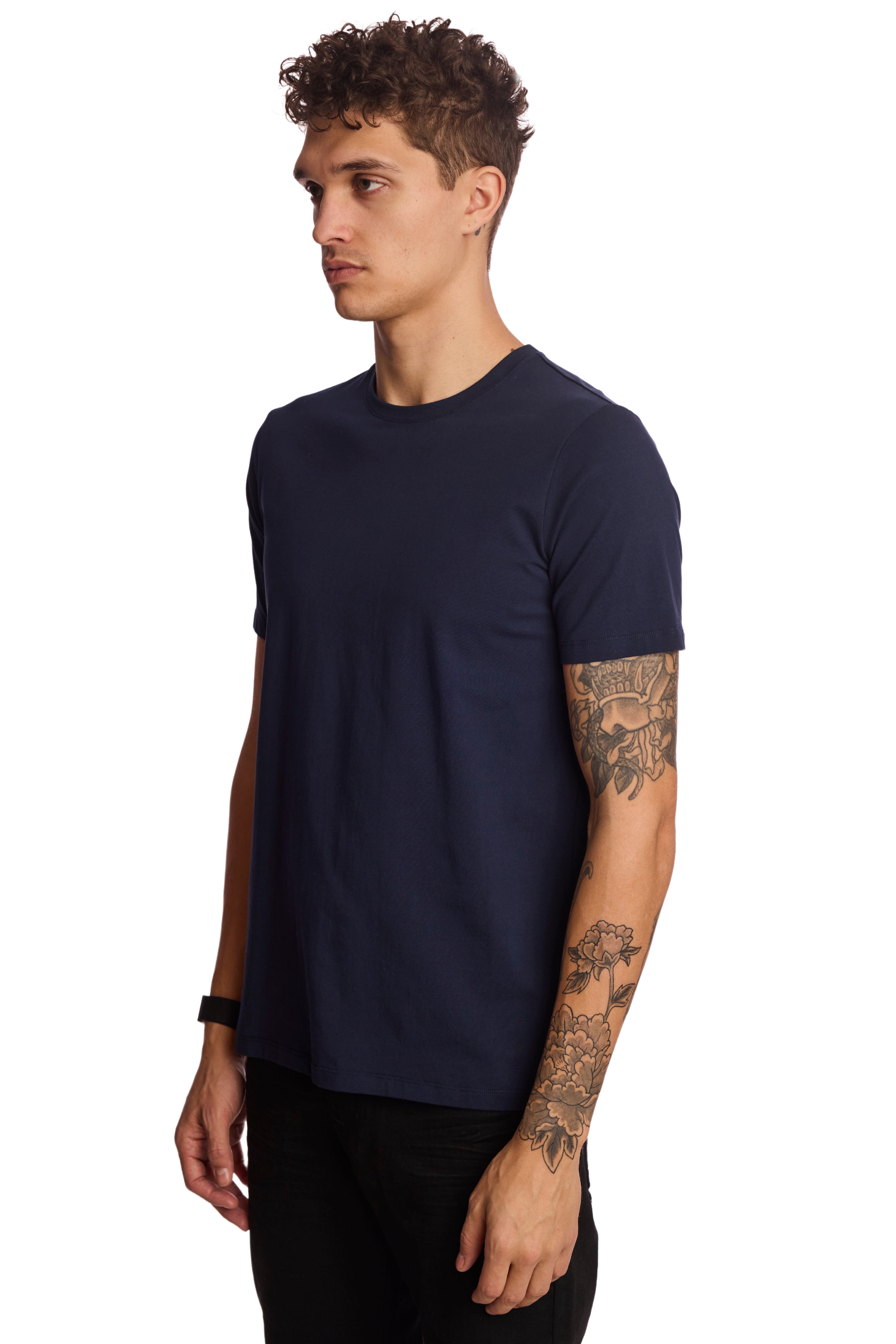 Lucas Crew T-shirt - Navy Blue