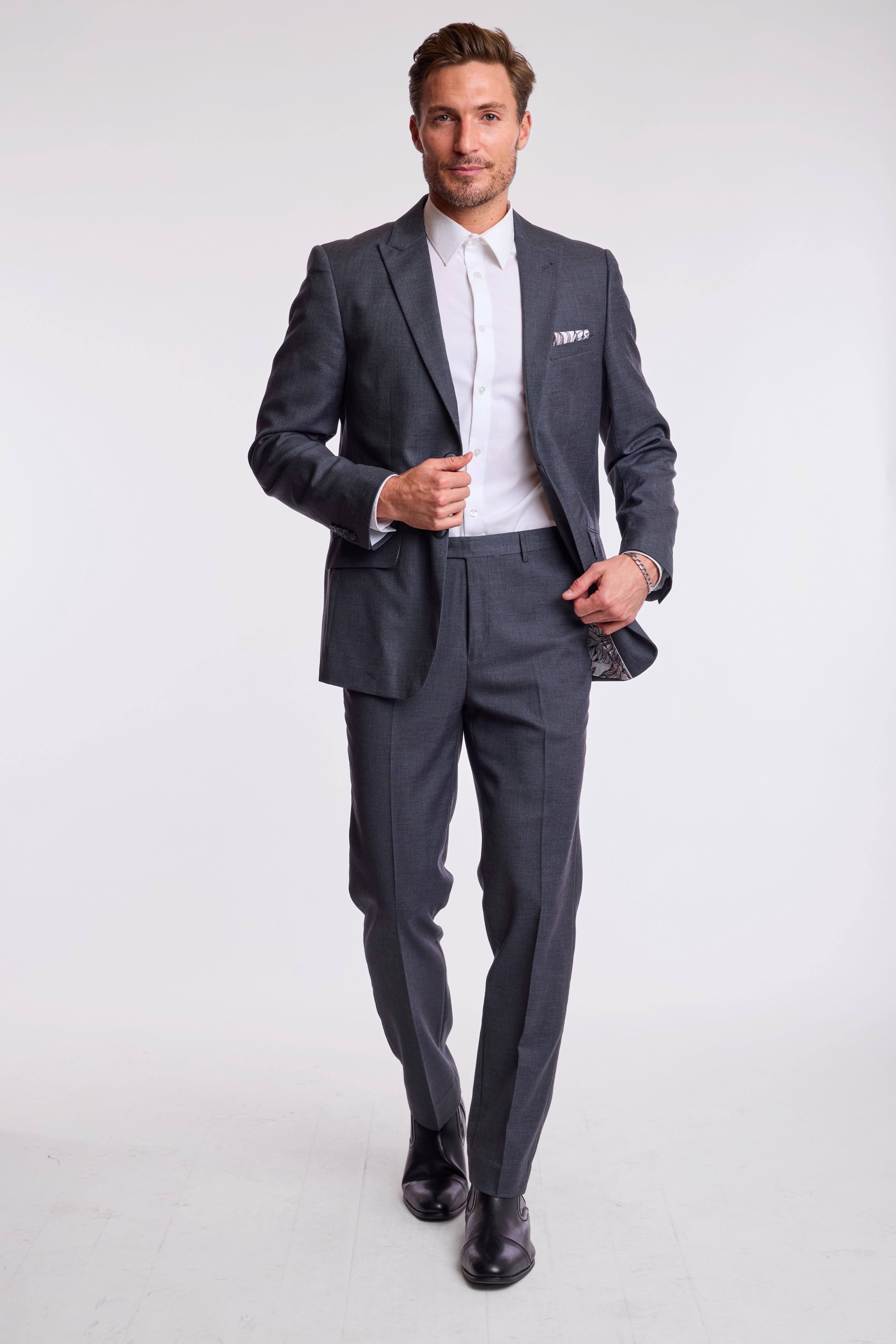 Modern Fit - Downing Pants - Charcoal Shark