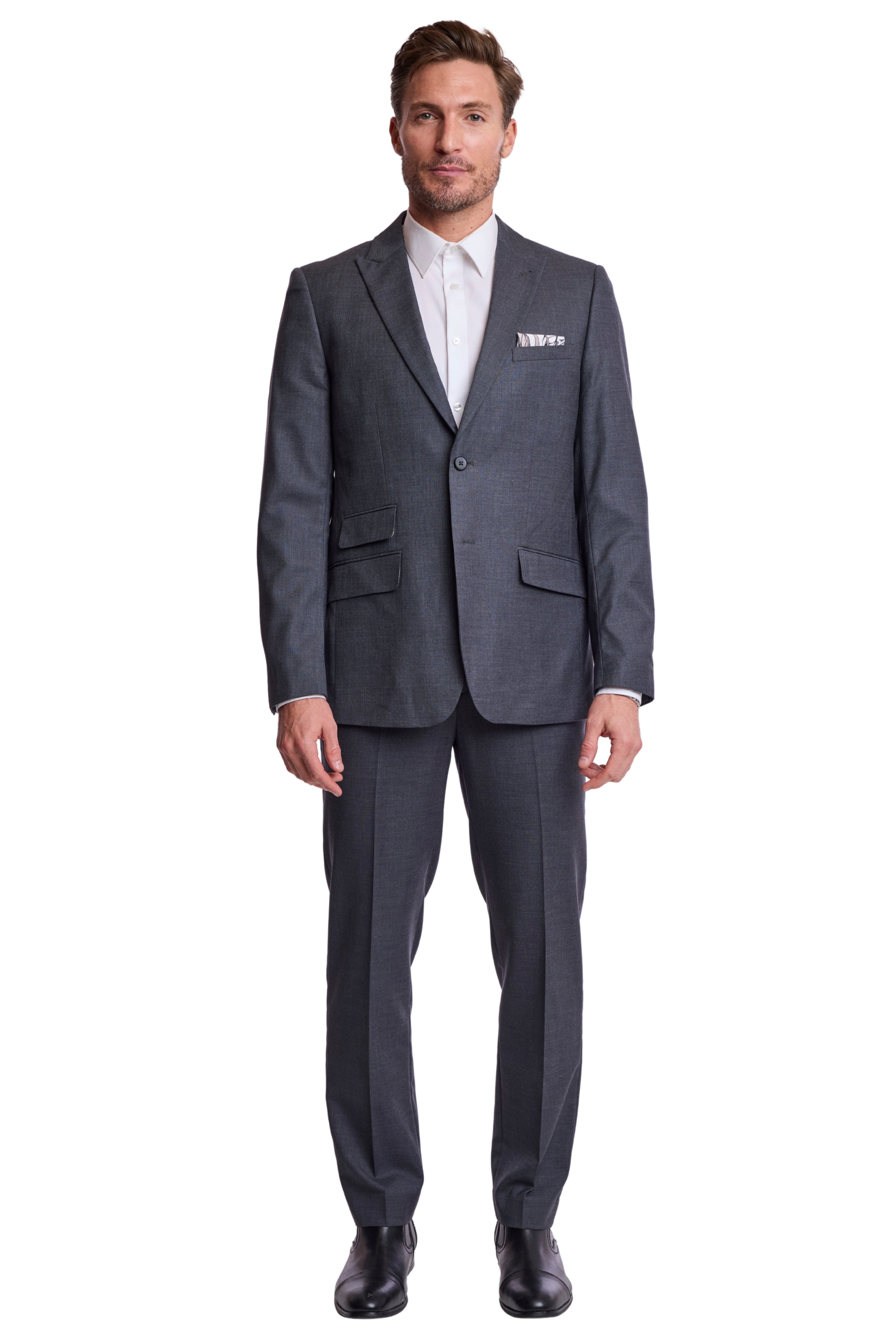 Modern Fit - Ashton Peak Jacket - Charcoal Shark