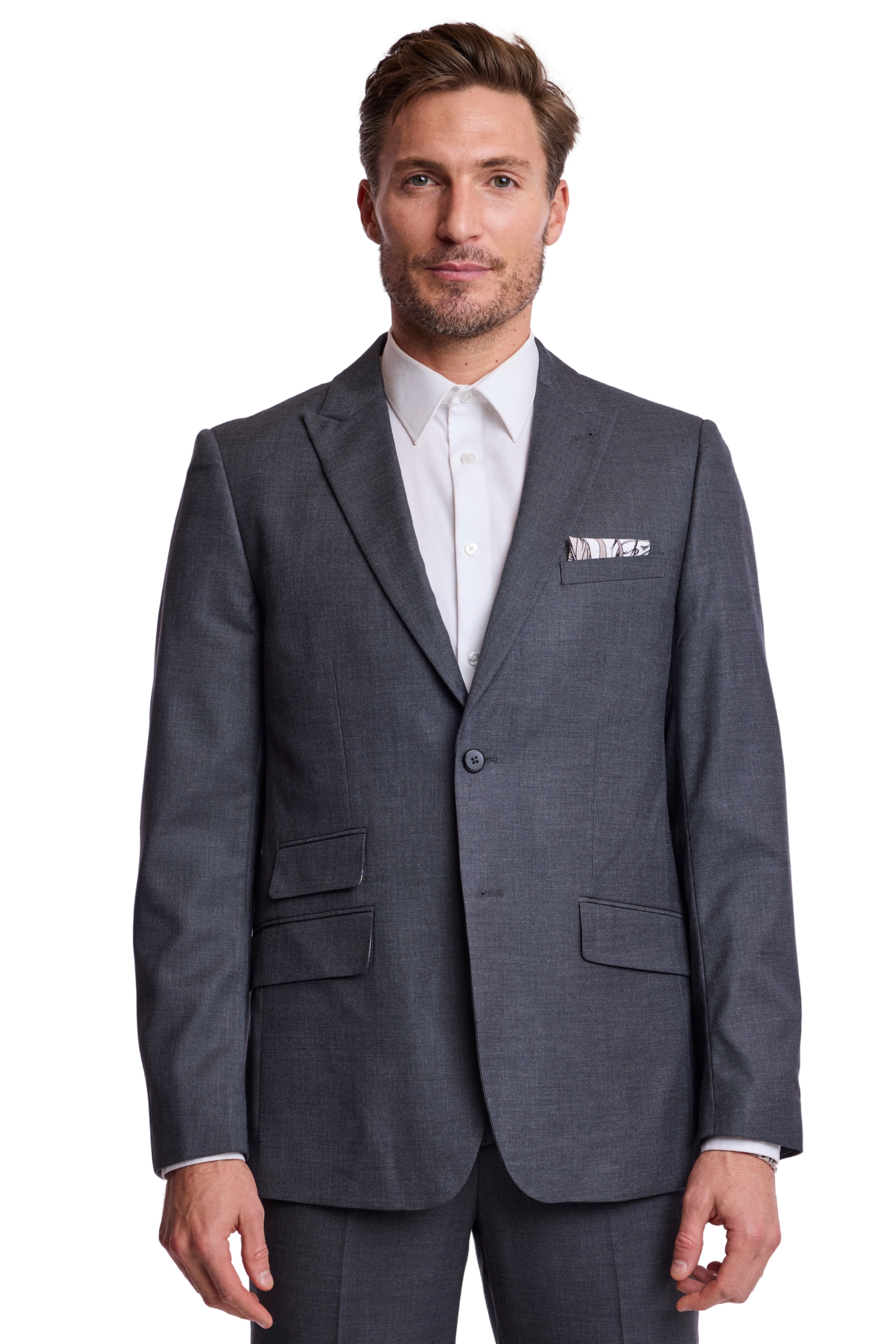 Modern Fit - Ashton Peak Jacket - Charcoal Shark