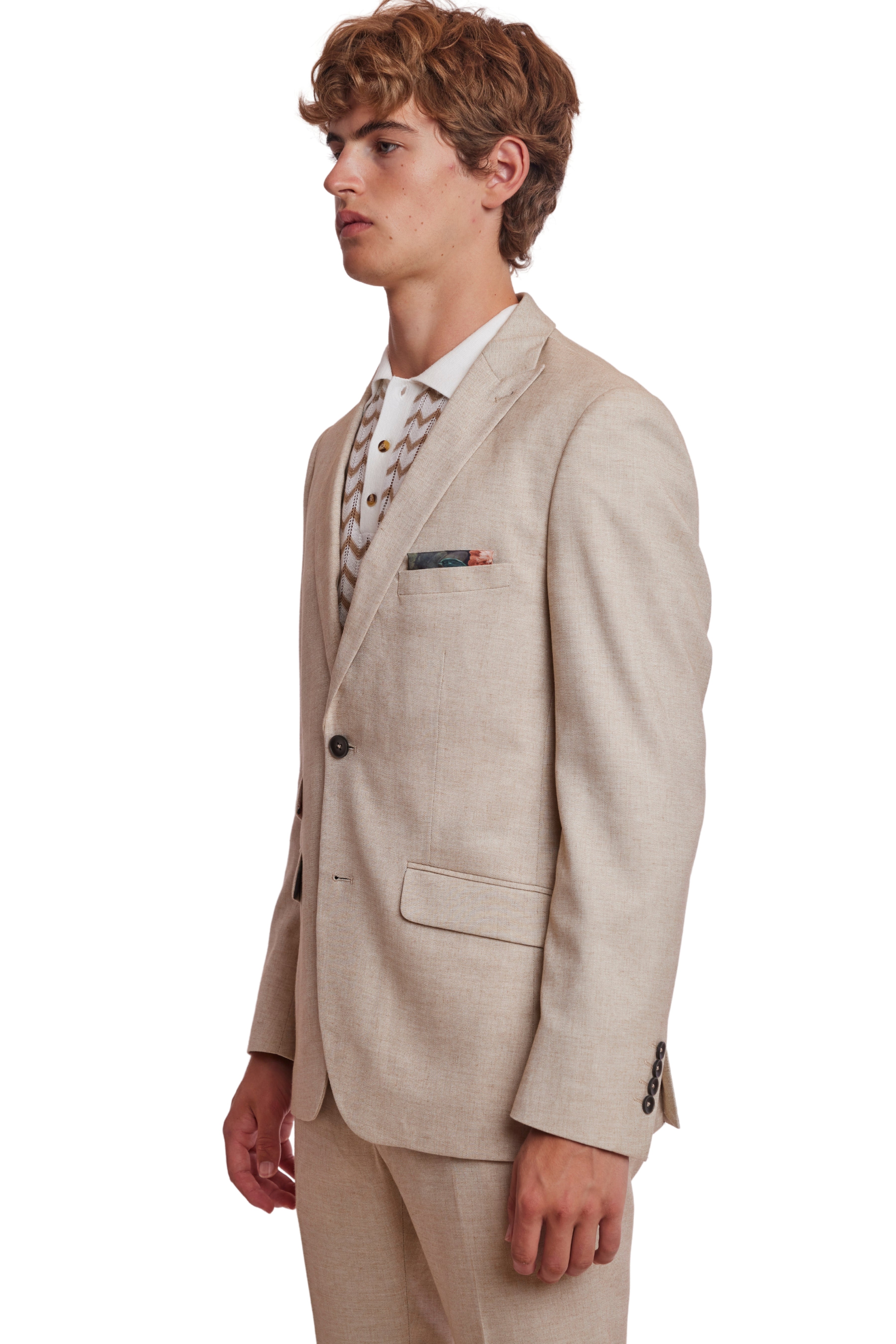 Ashton Peak Jacket - slim - Natural Beige