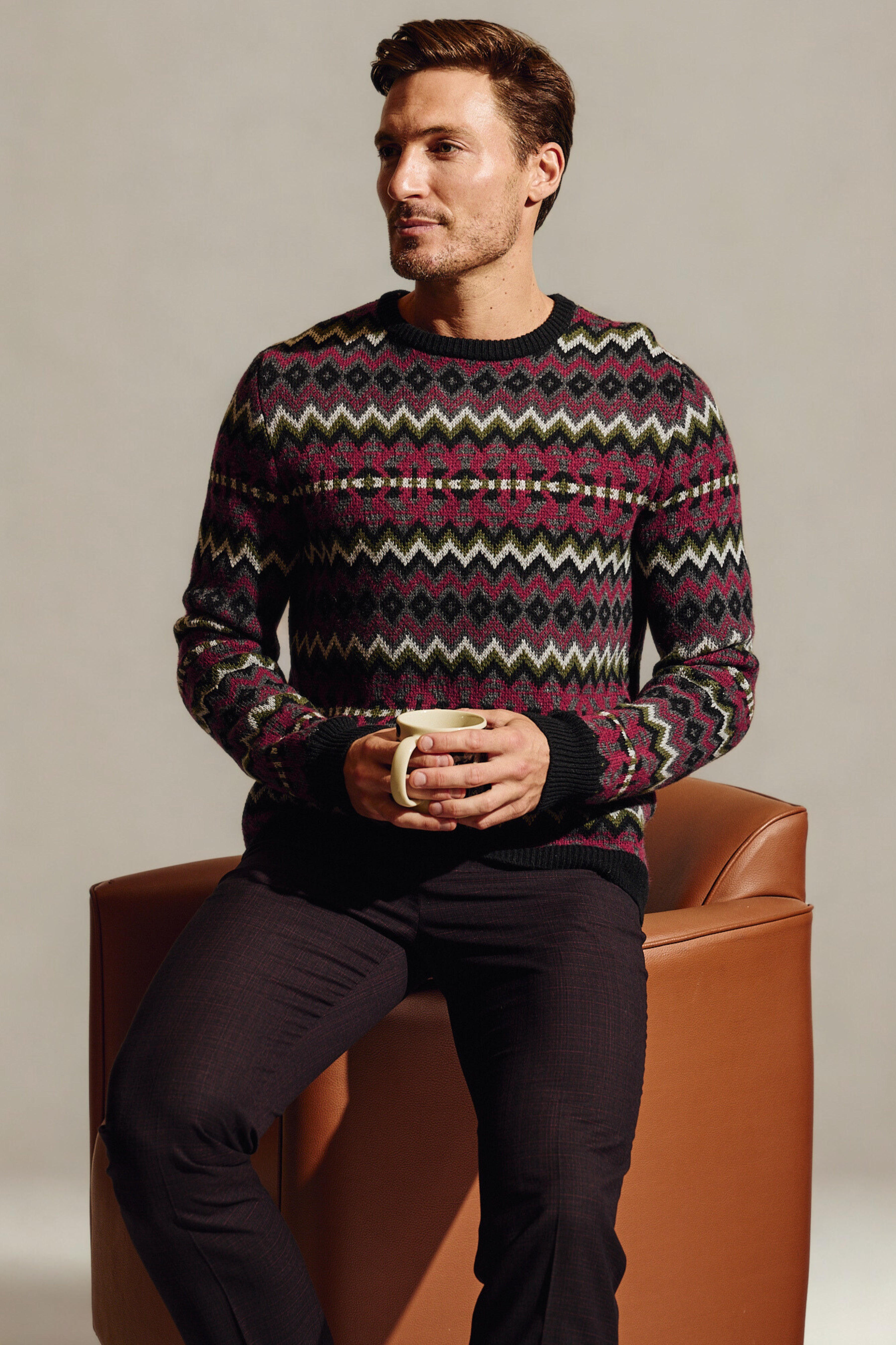 Crewneck Sweater - Black Cherries
