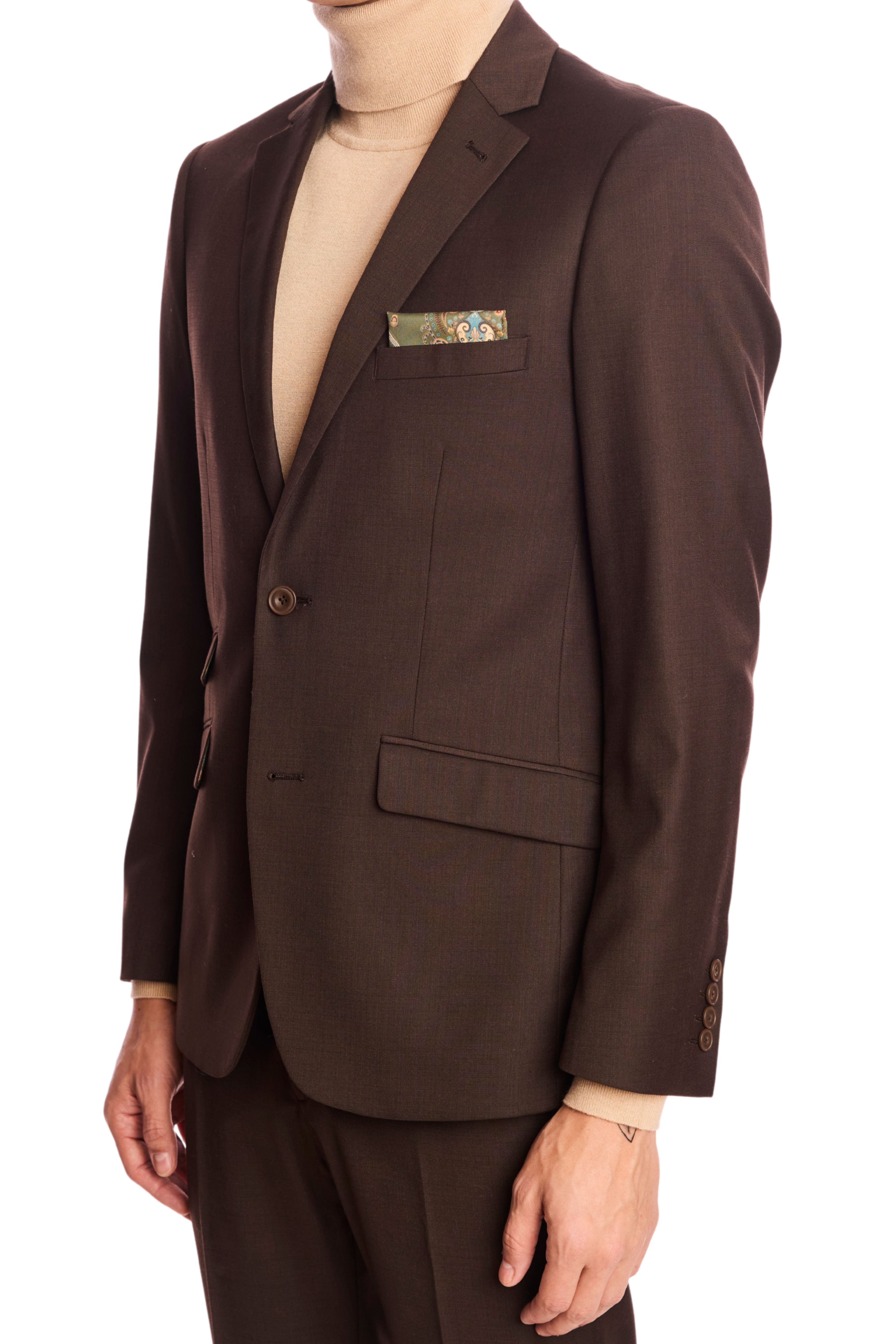 Dover Notch Jacket - slim - Dark Chocolate