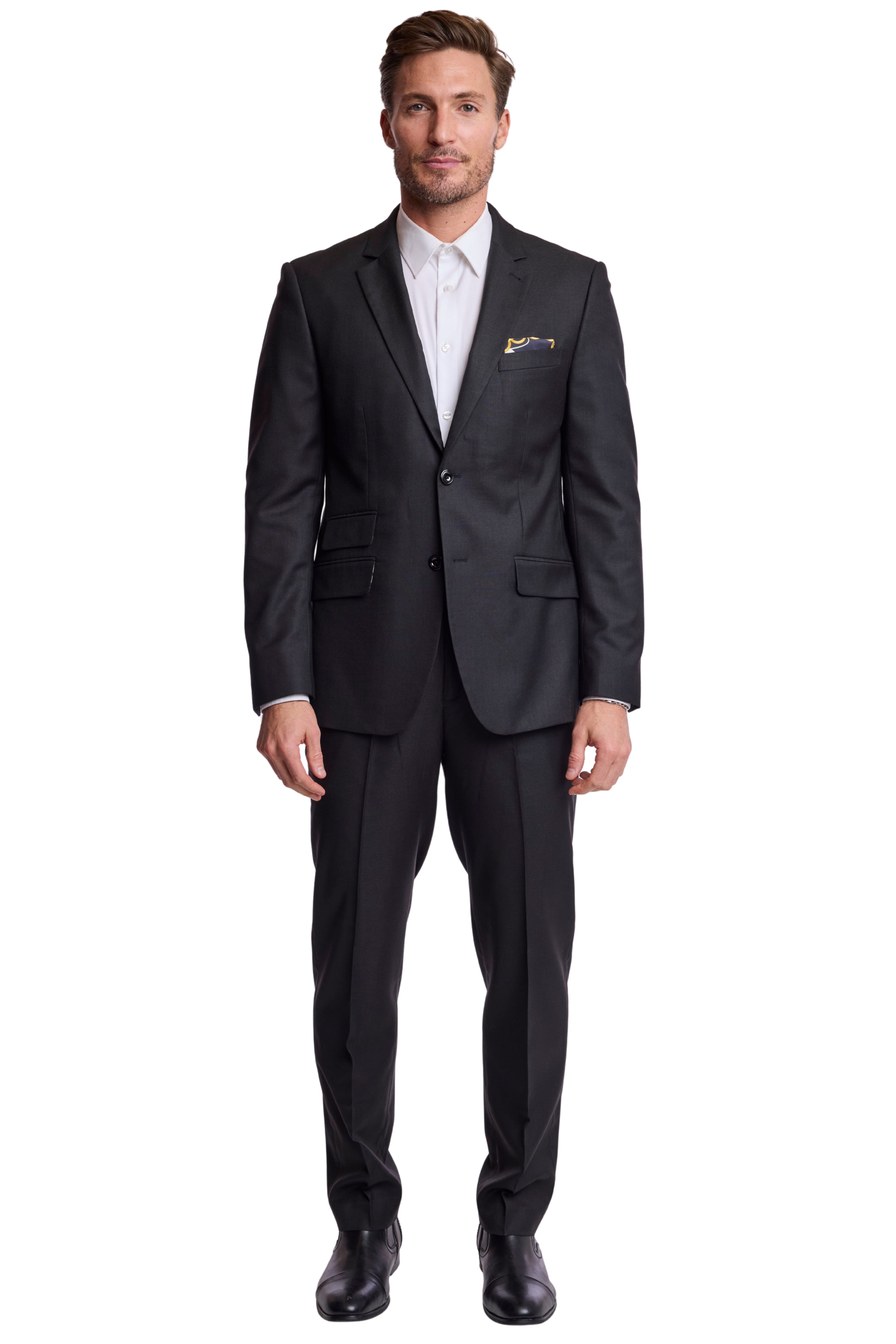 Modern Fit - Dover Notch Jacket - Soft Black Shark