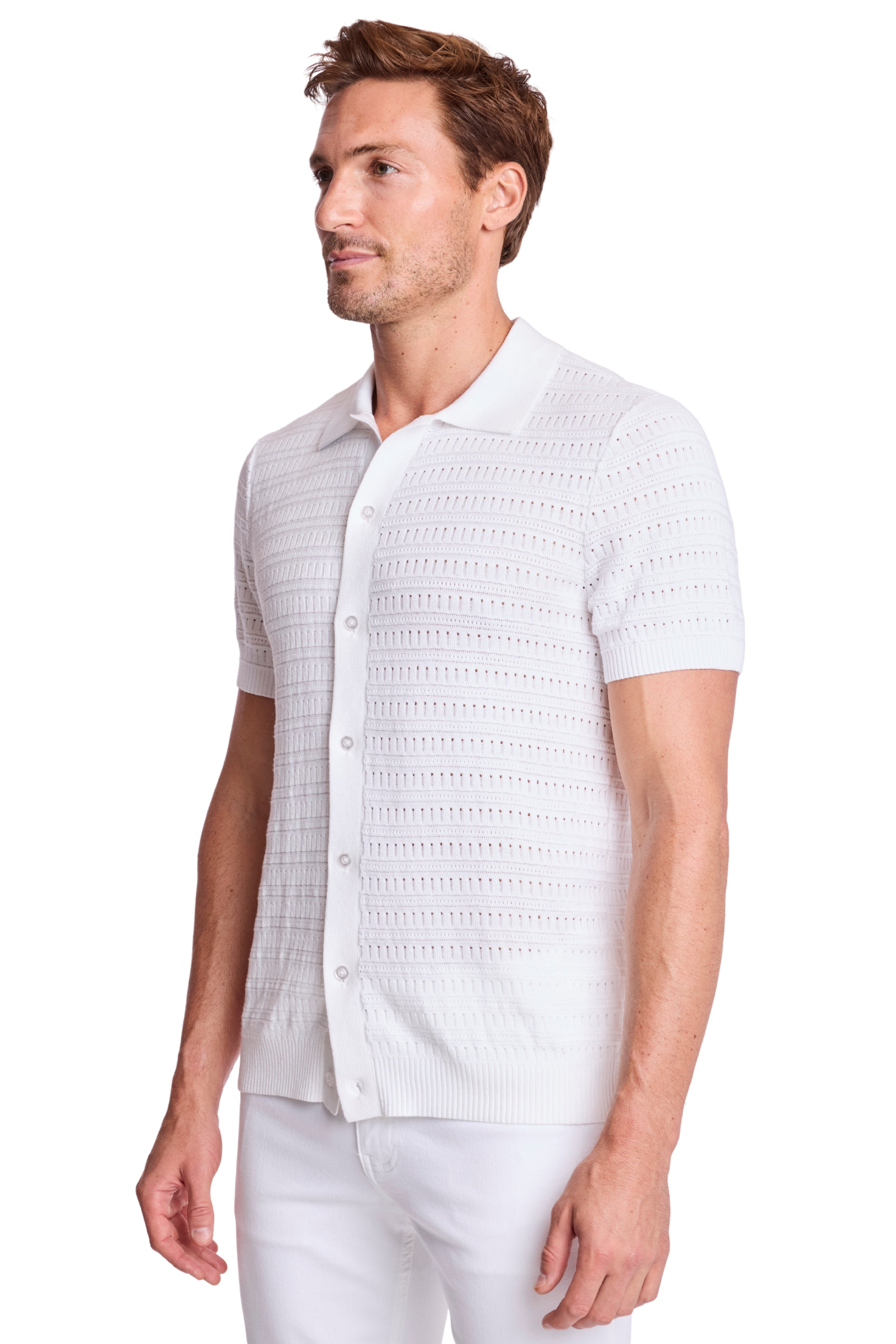 Full Placket Polo - White Lotus