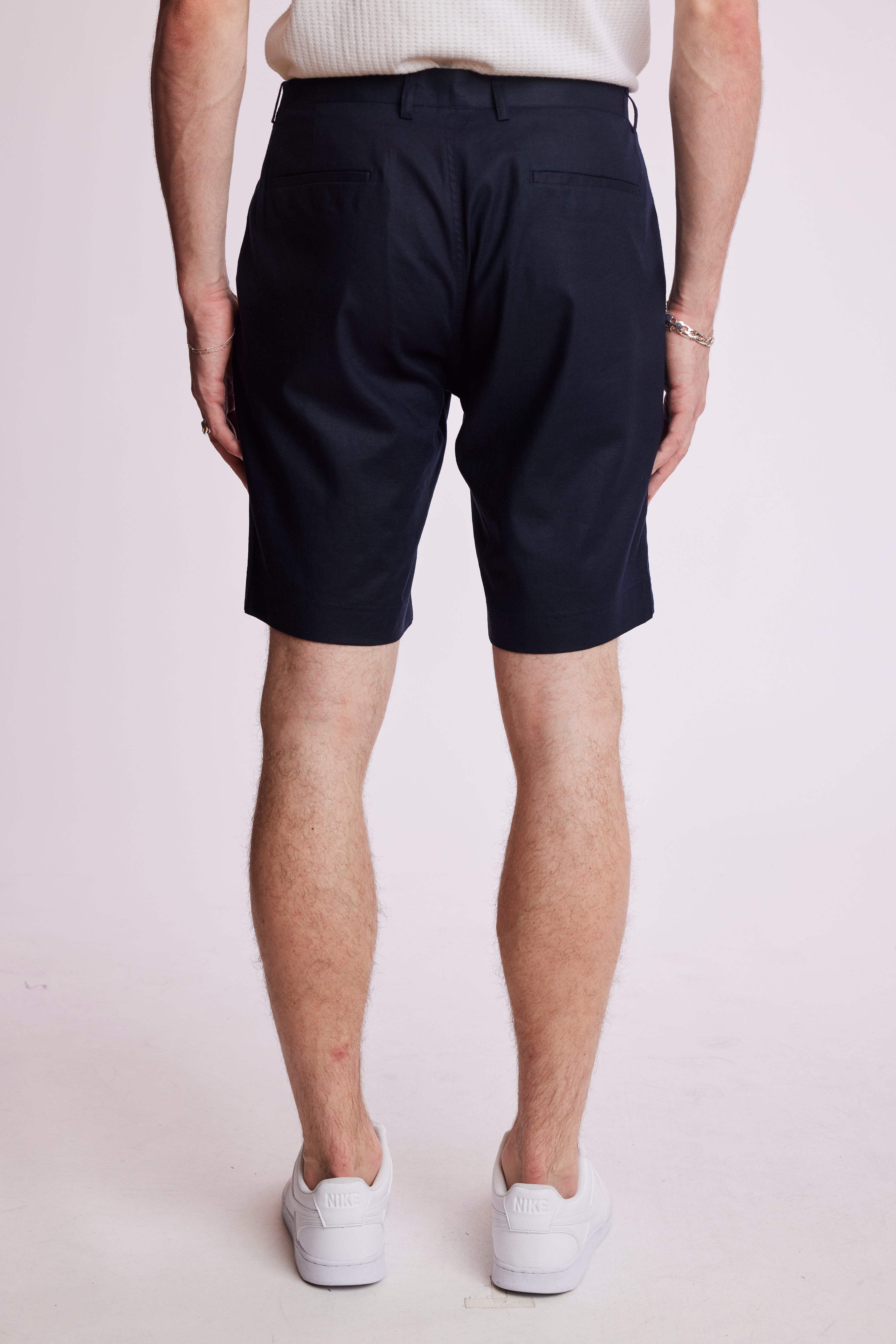 Felix Shorts - slim - Navy Linen