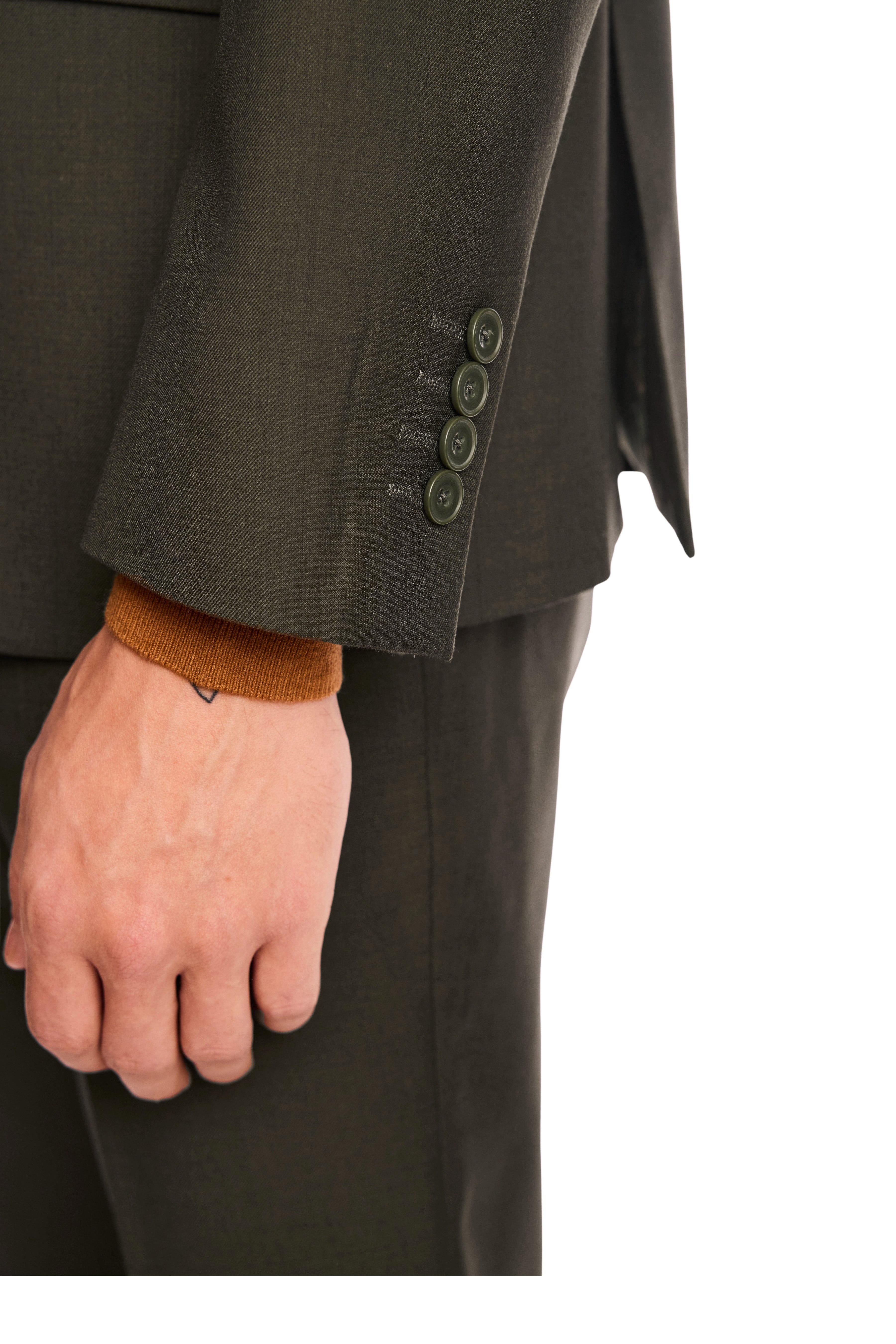 Dover Notch Jacket - slim - Dark Army Green