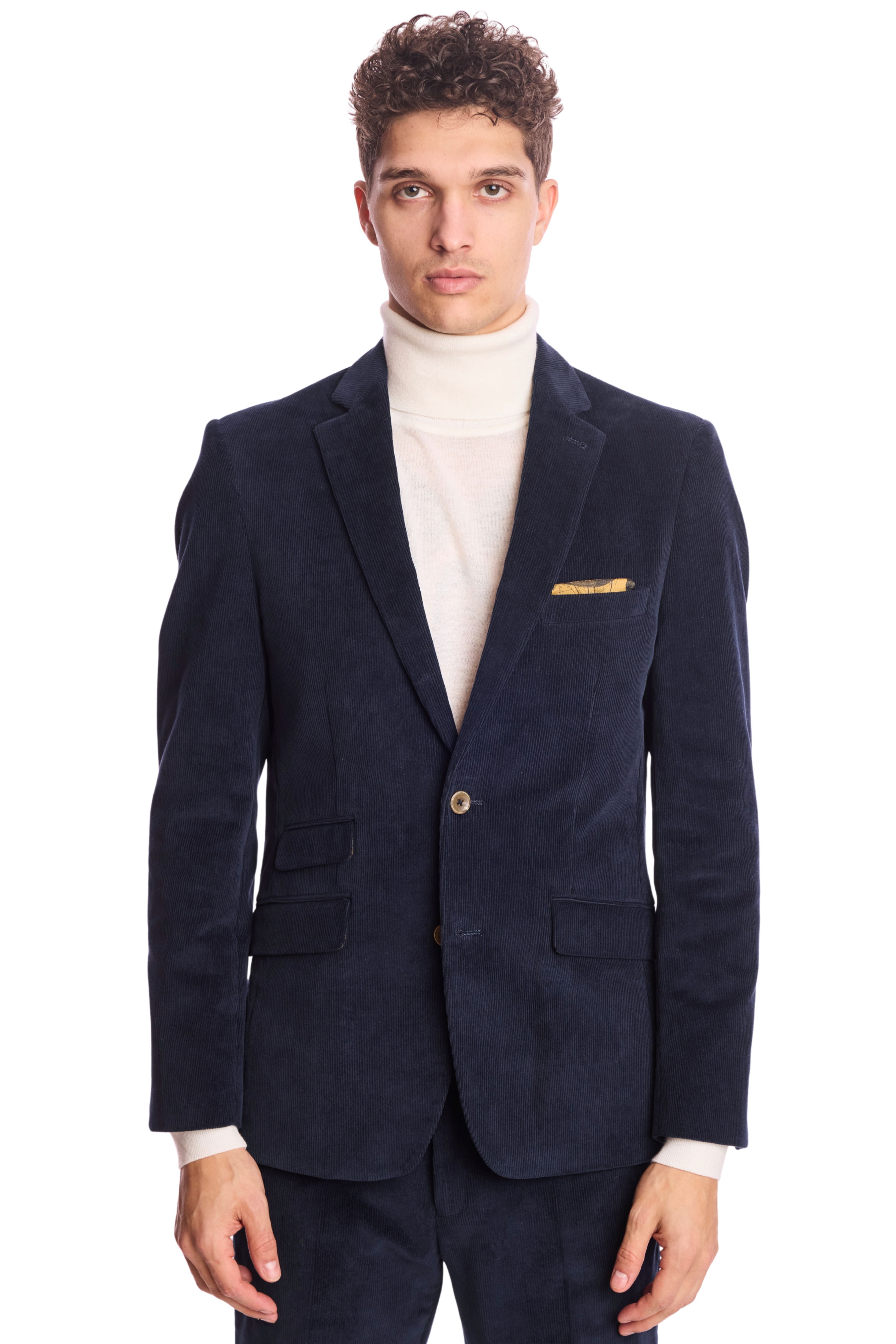 Dover Notch Jacket - slim - Deep Navy Cord