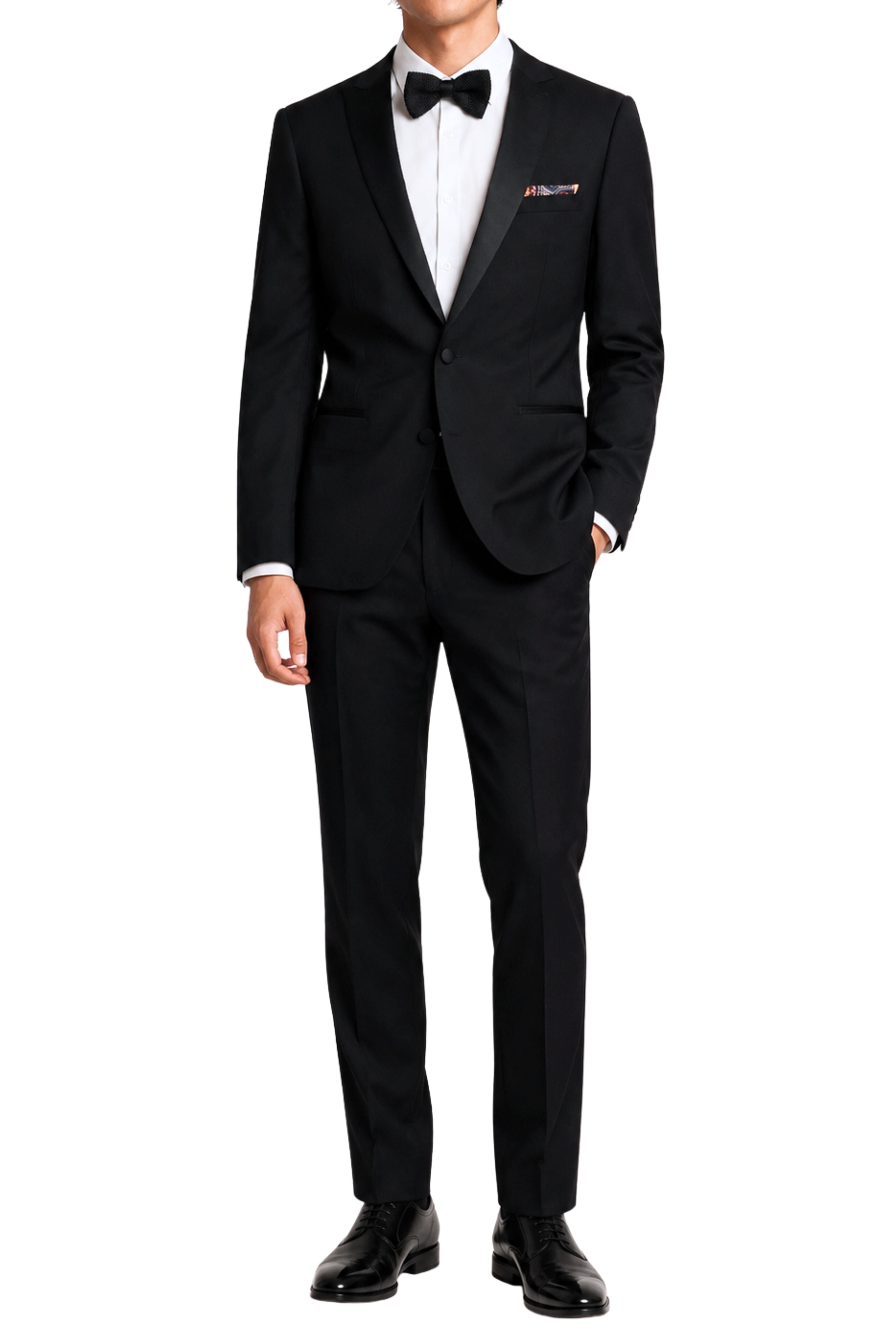 Sloane Tuxedo Pants - Slim - Black