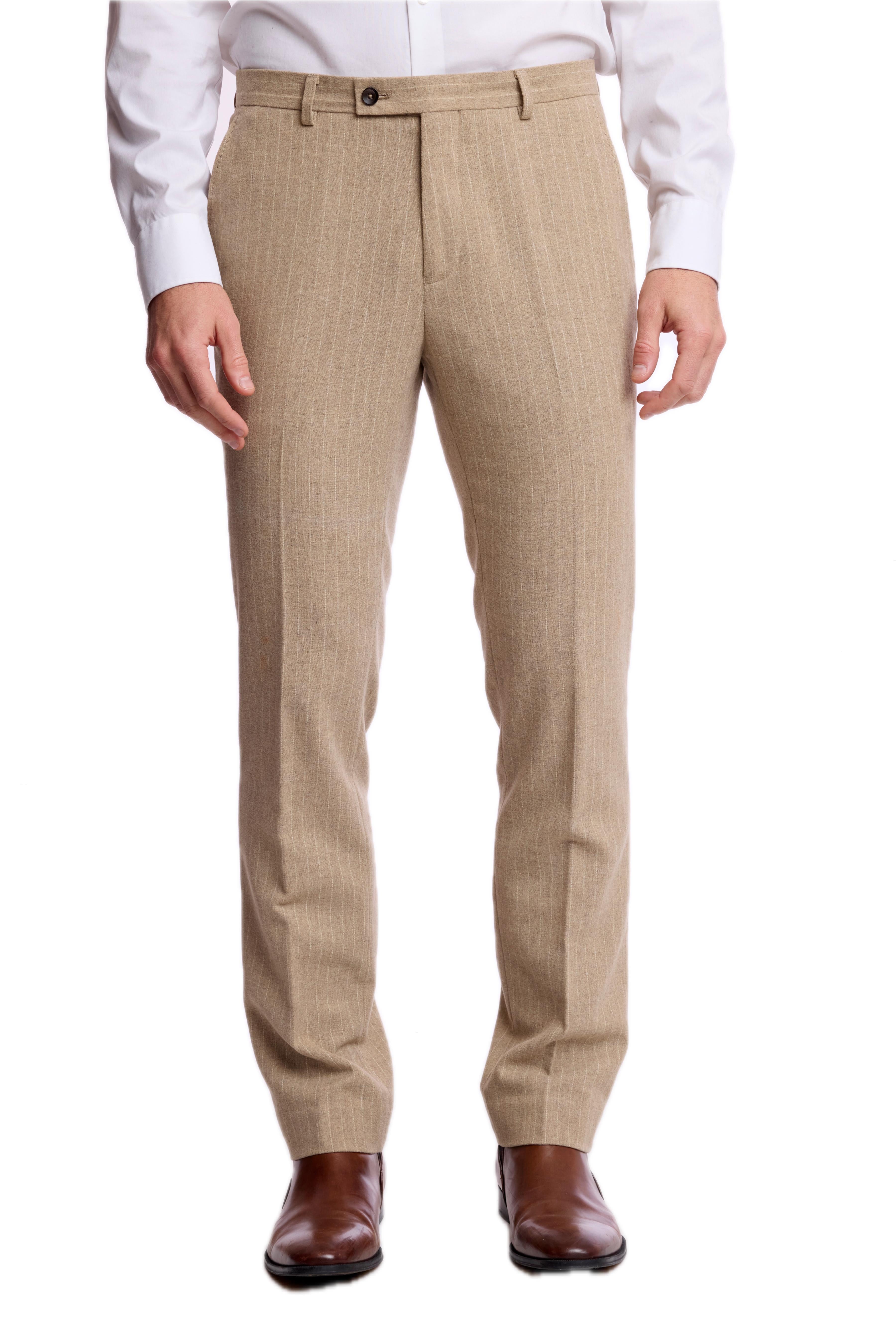 Downing Pants - slim - Harvest Tan Pinstripe