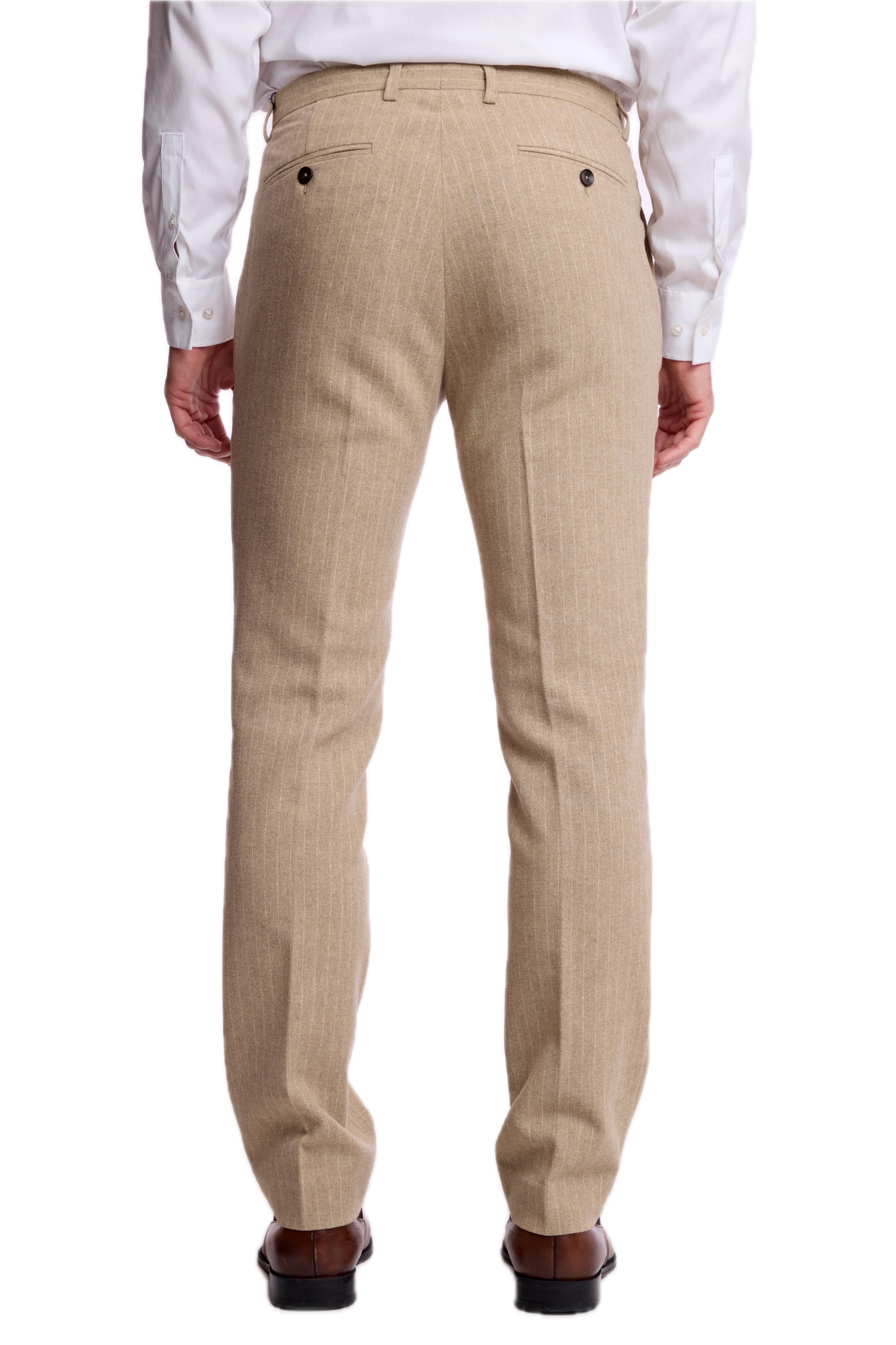 Downing Pants - slim - Harvest Tan Pinstripe