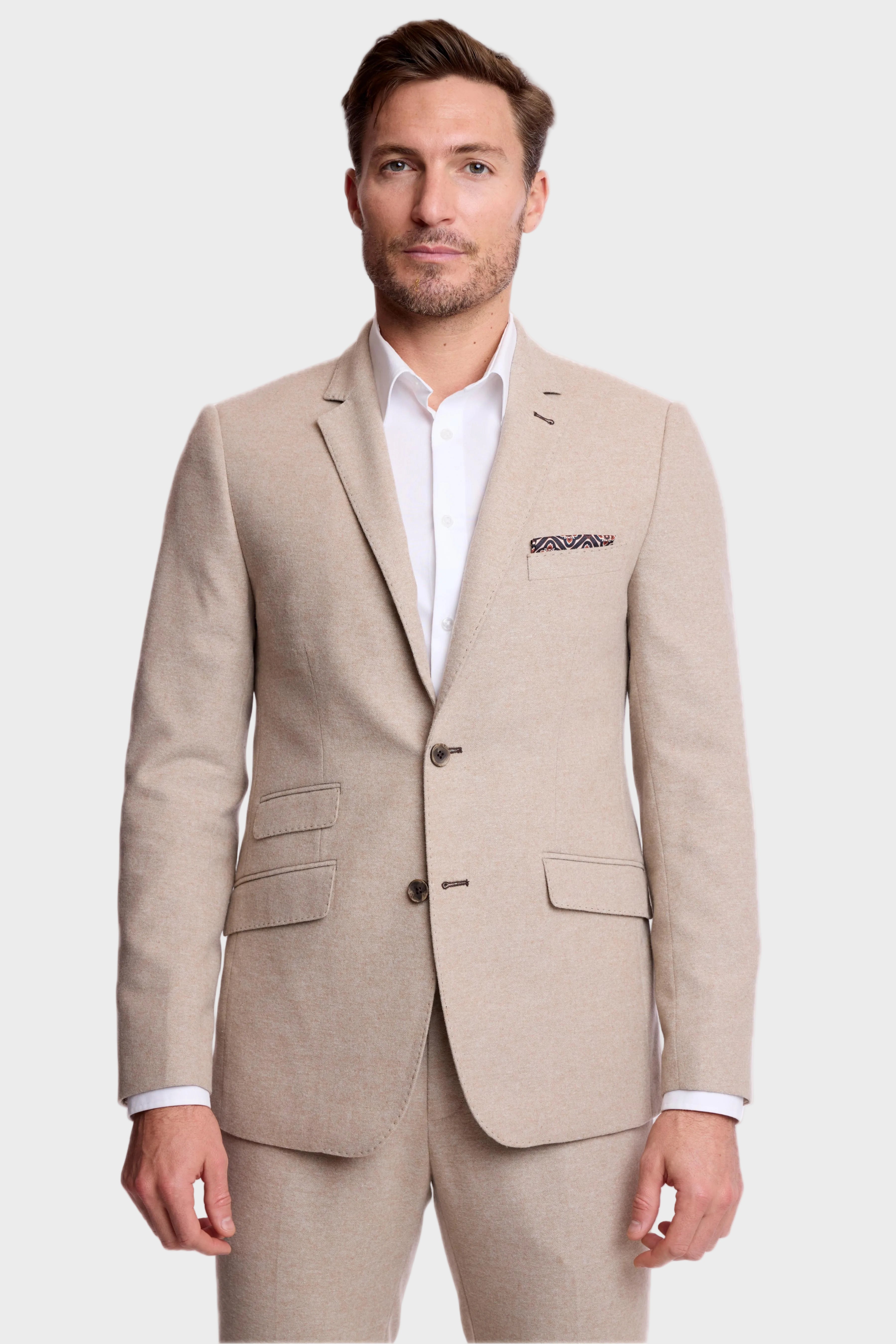 Dover Notch Jacket - slim - Latte