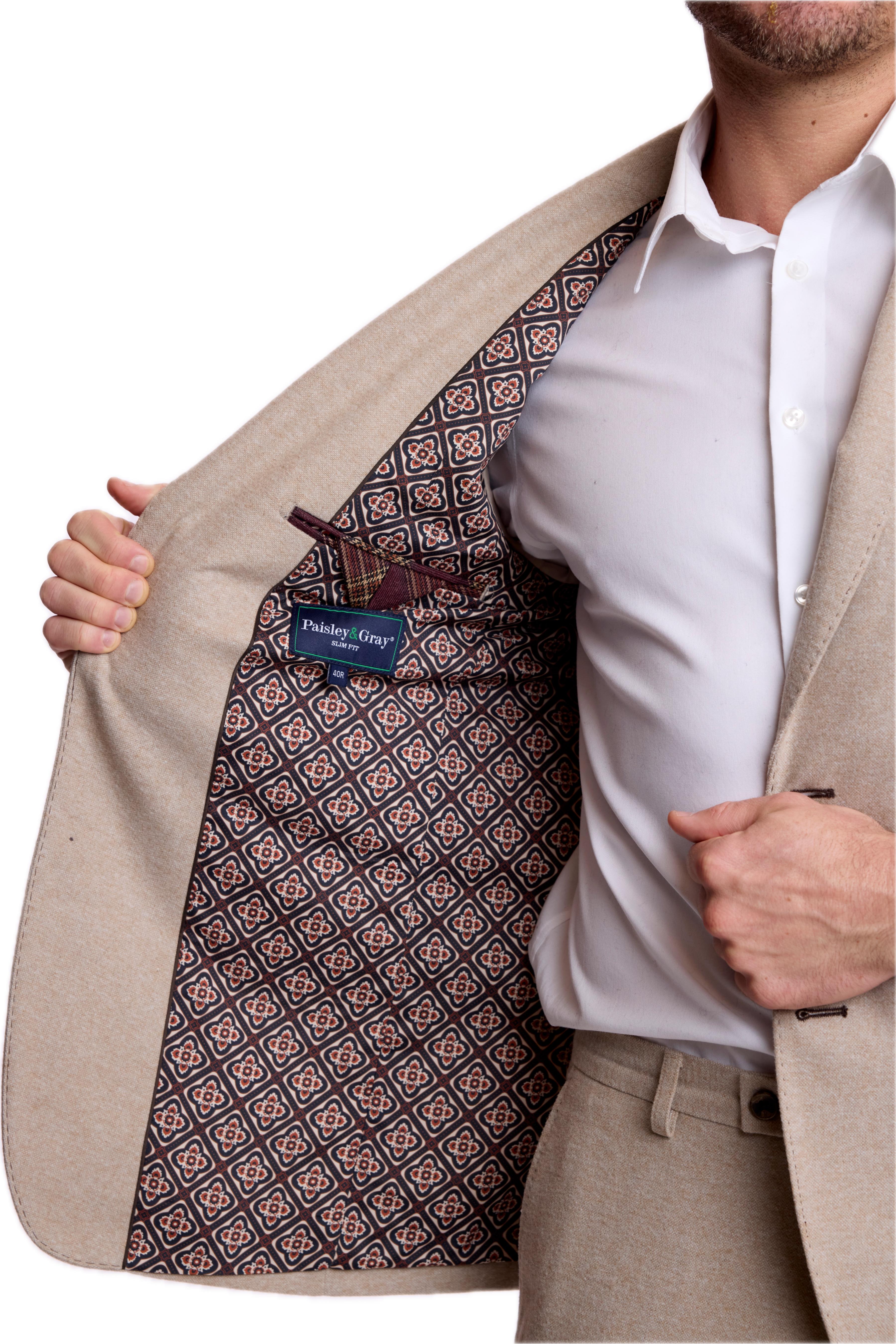 Dover Notch Jacket - slim - Latte