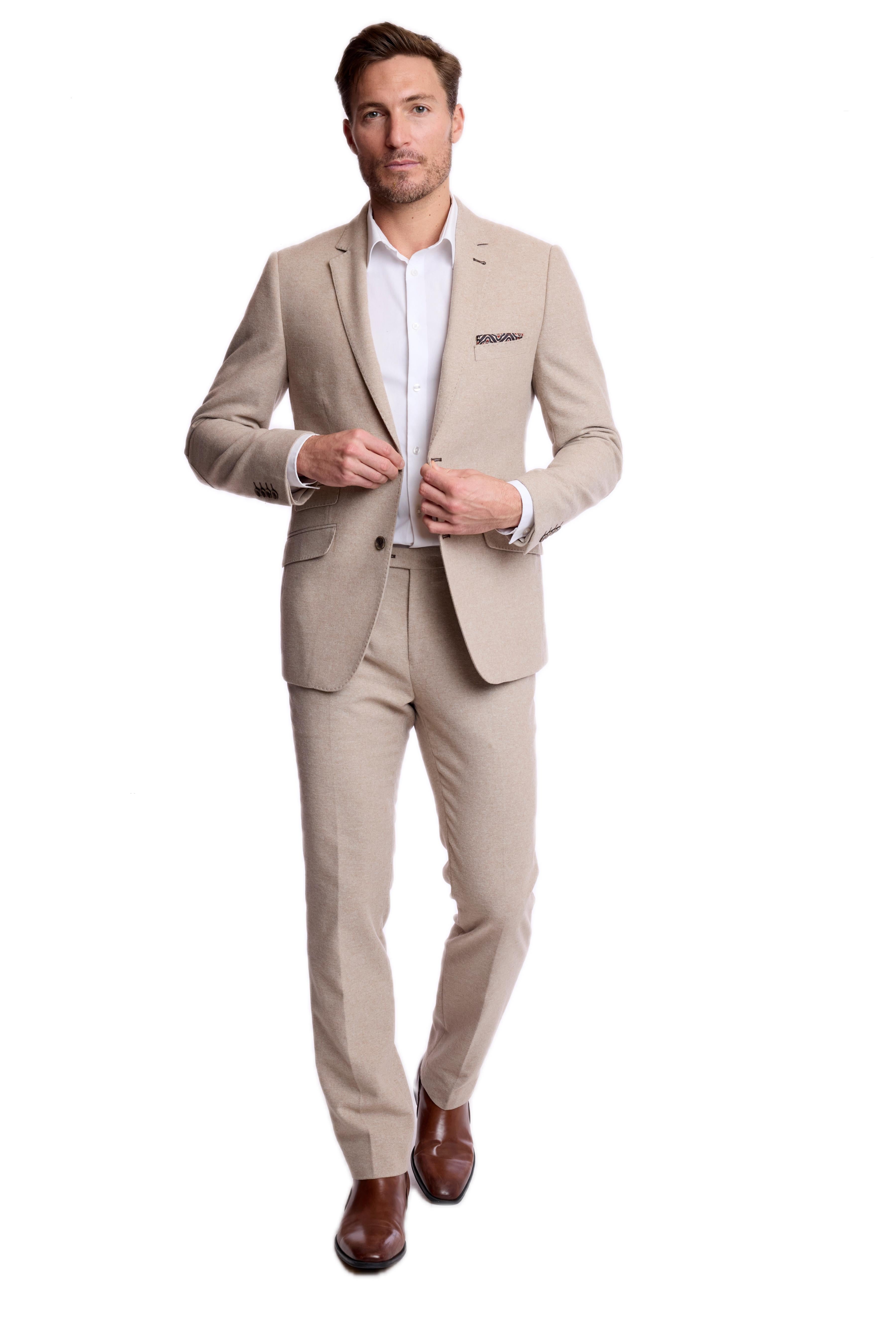 Dover Notch Jacket - slim - Latte