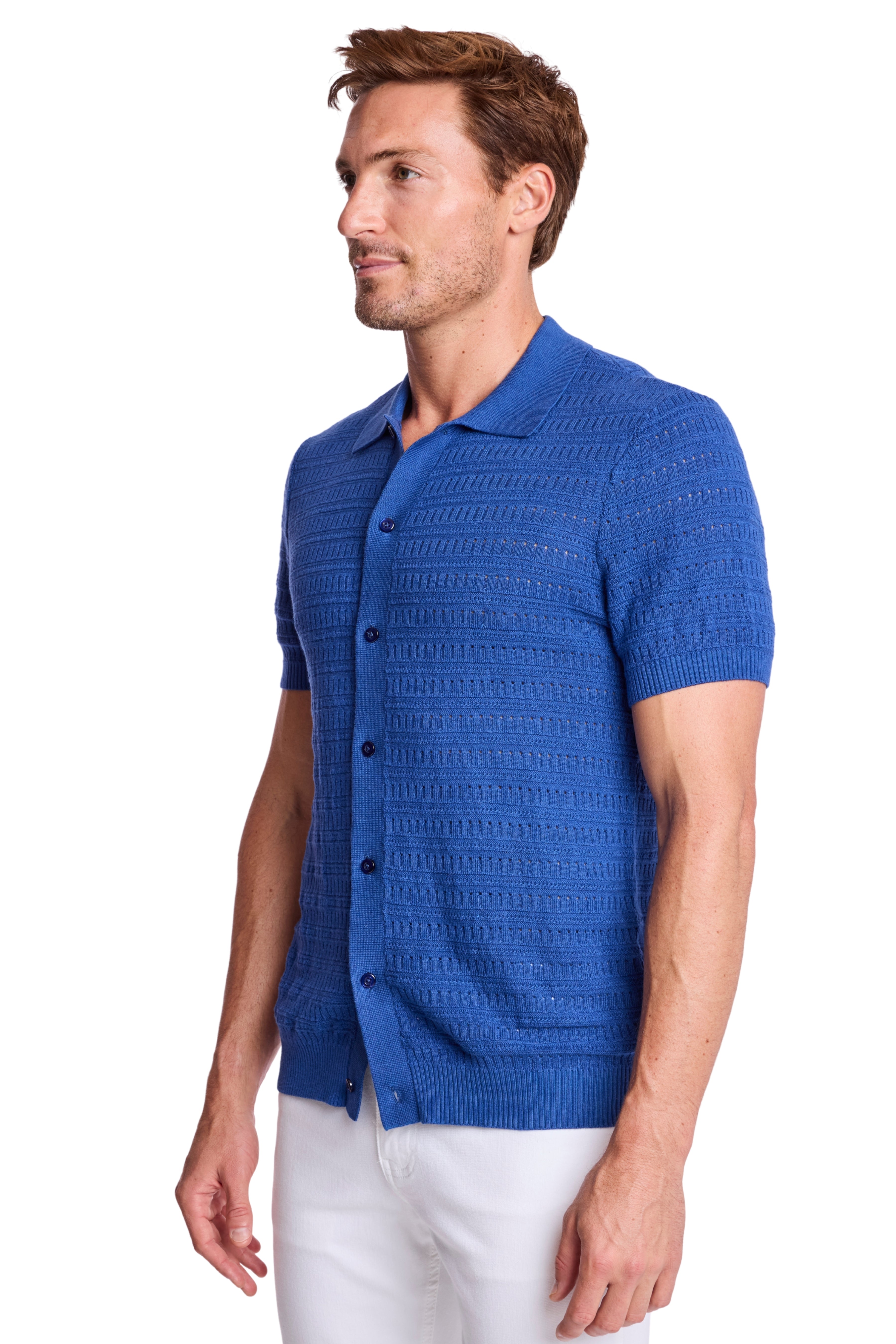 Full Placket Polo - Deep Dusty Blue