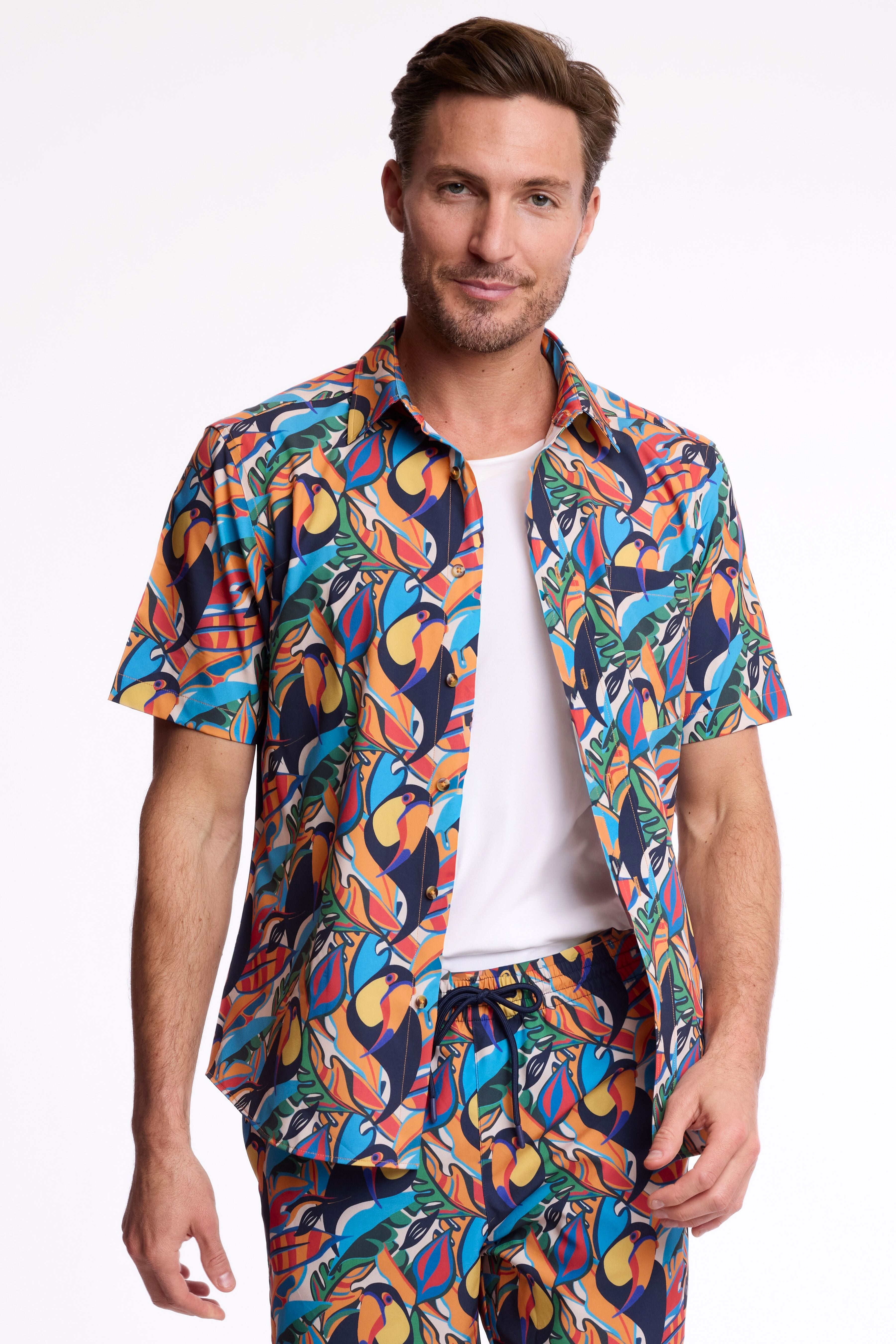 Gilby Swim Shirt - Toucan Multi