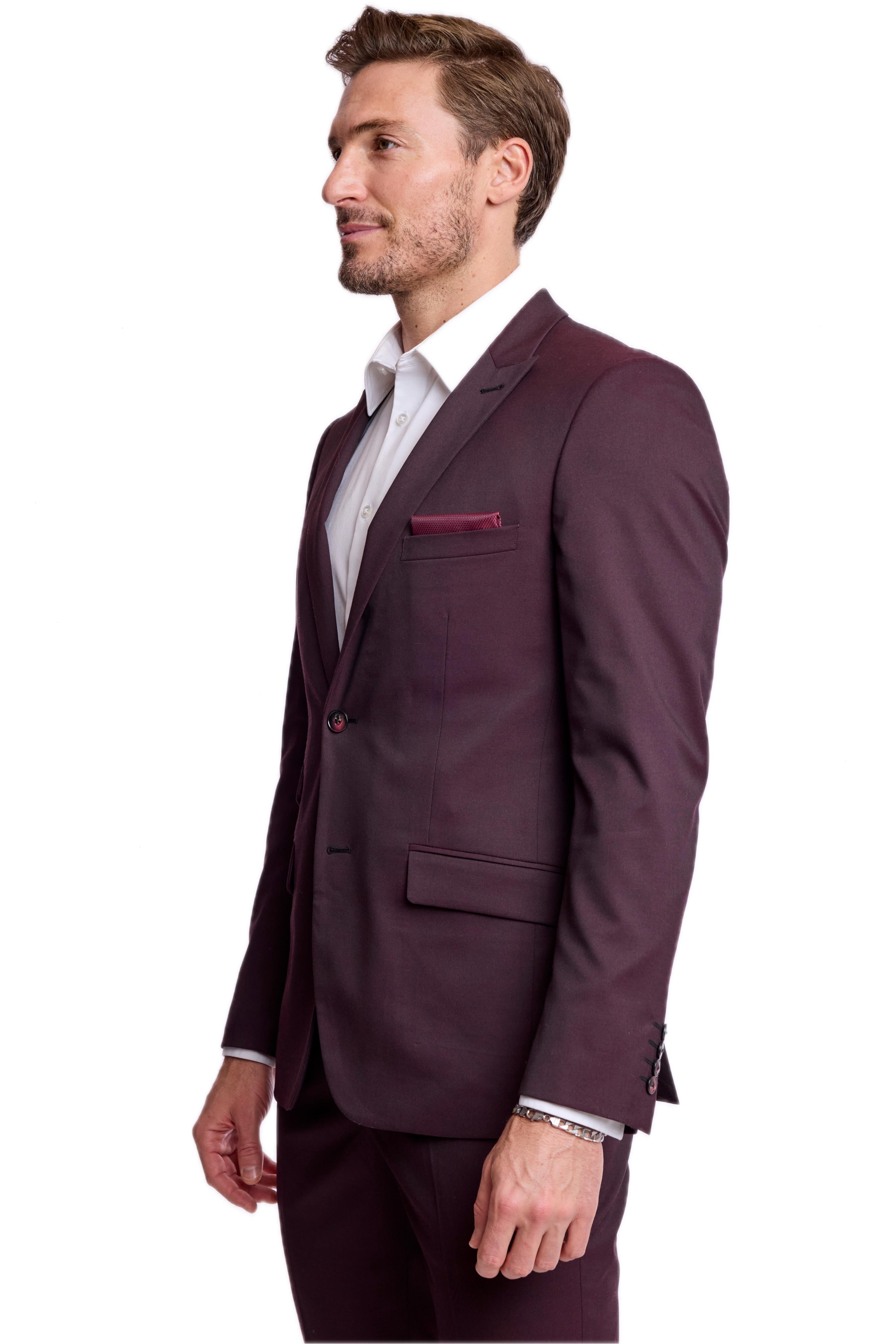 Ashton Peak Jacket - slim - Deep Burgundy