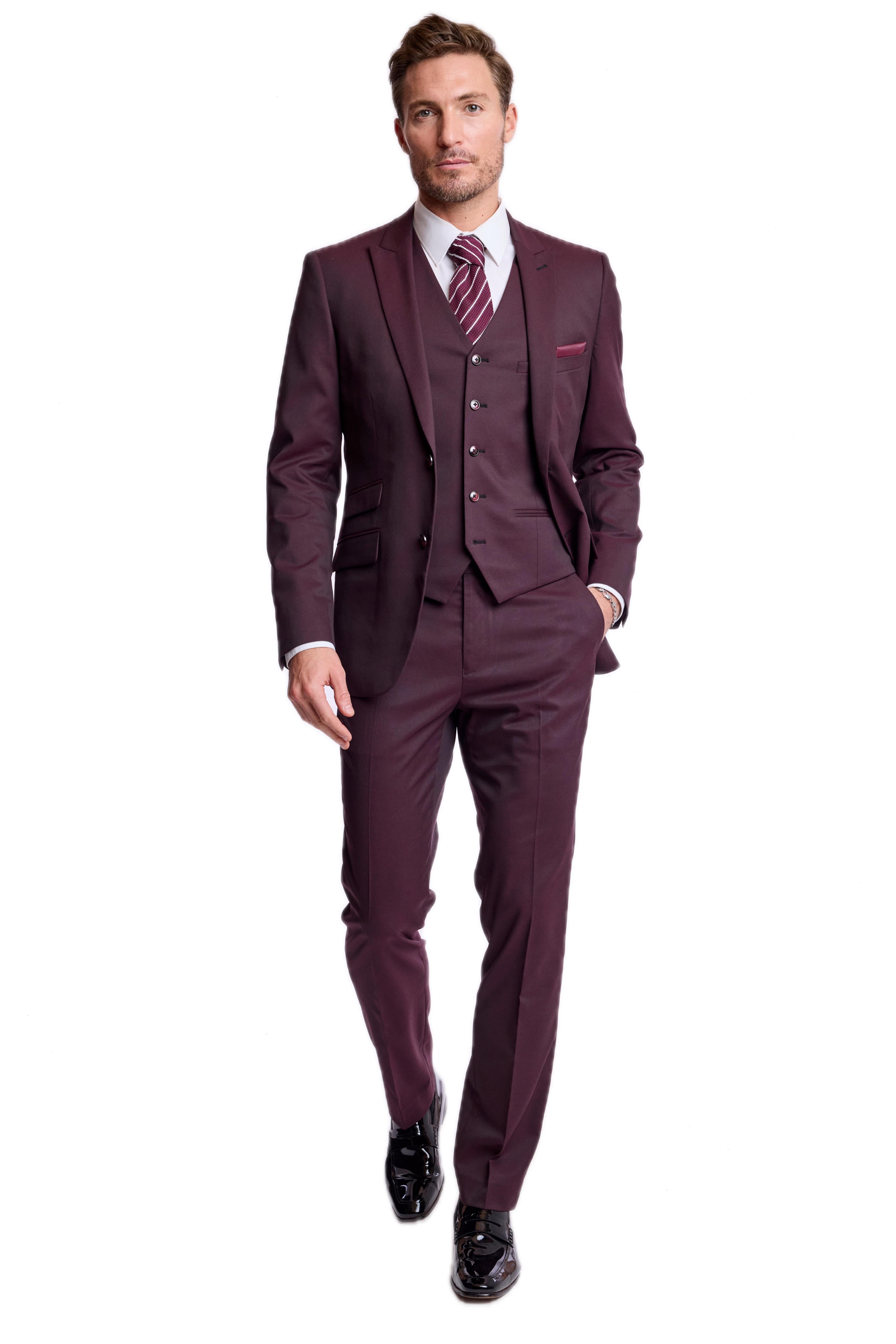 Ashton Peak Jacket - slim - Deep Burgundy