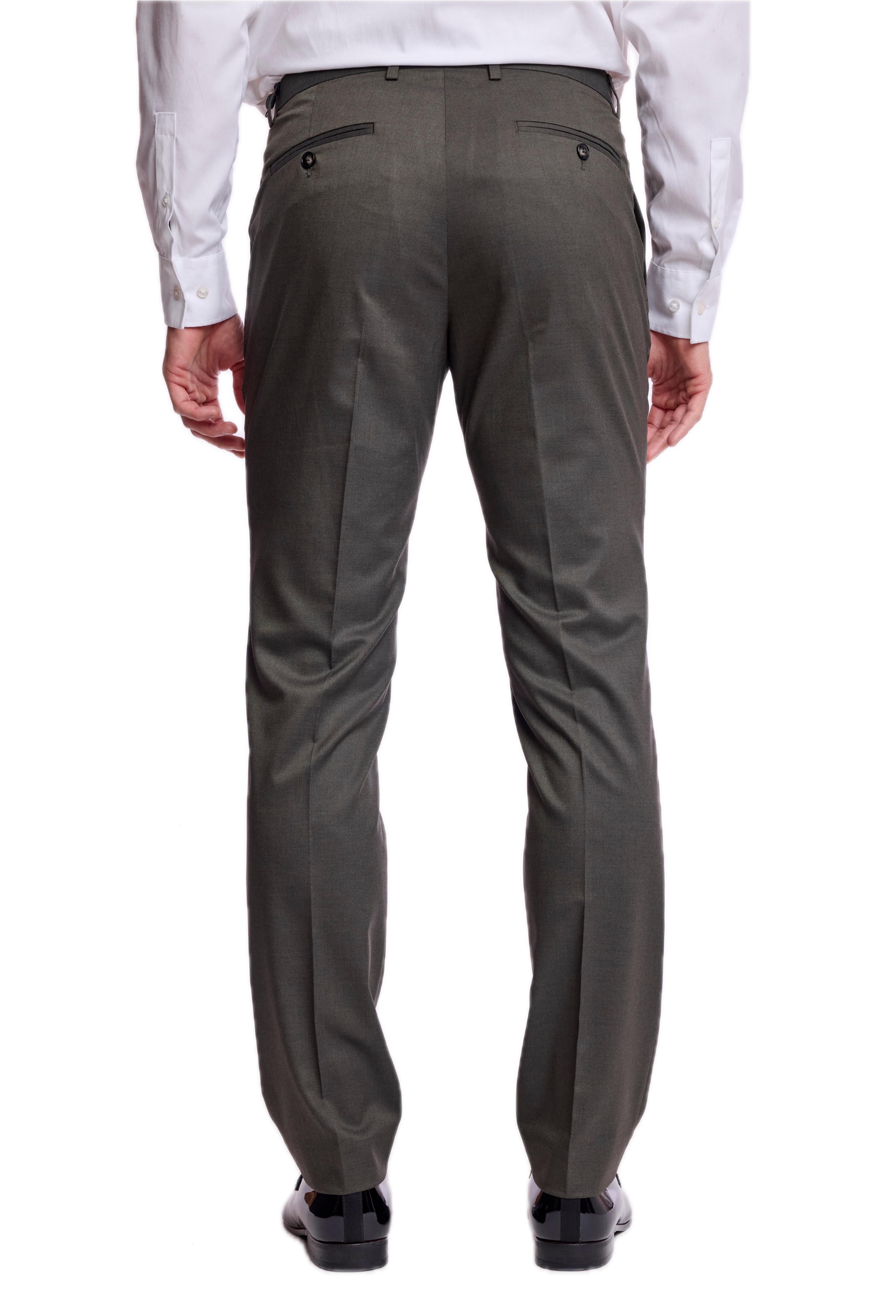 Downing Pants - slim - Dark Olive Green