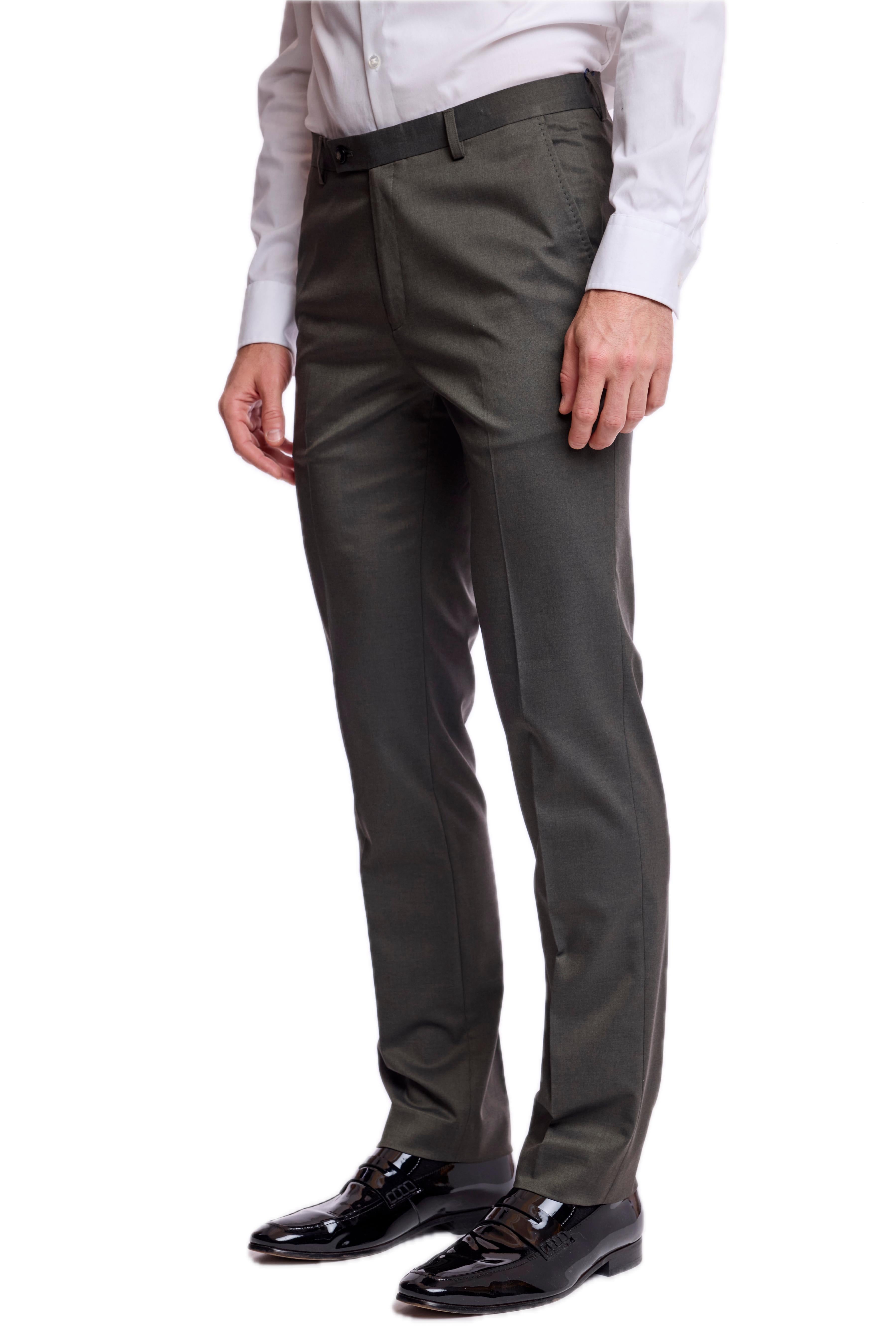 Downing Pants - slim - Dark Olive Green