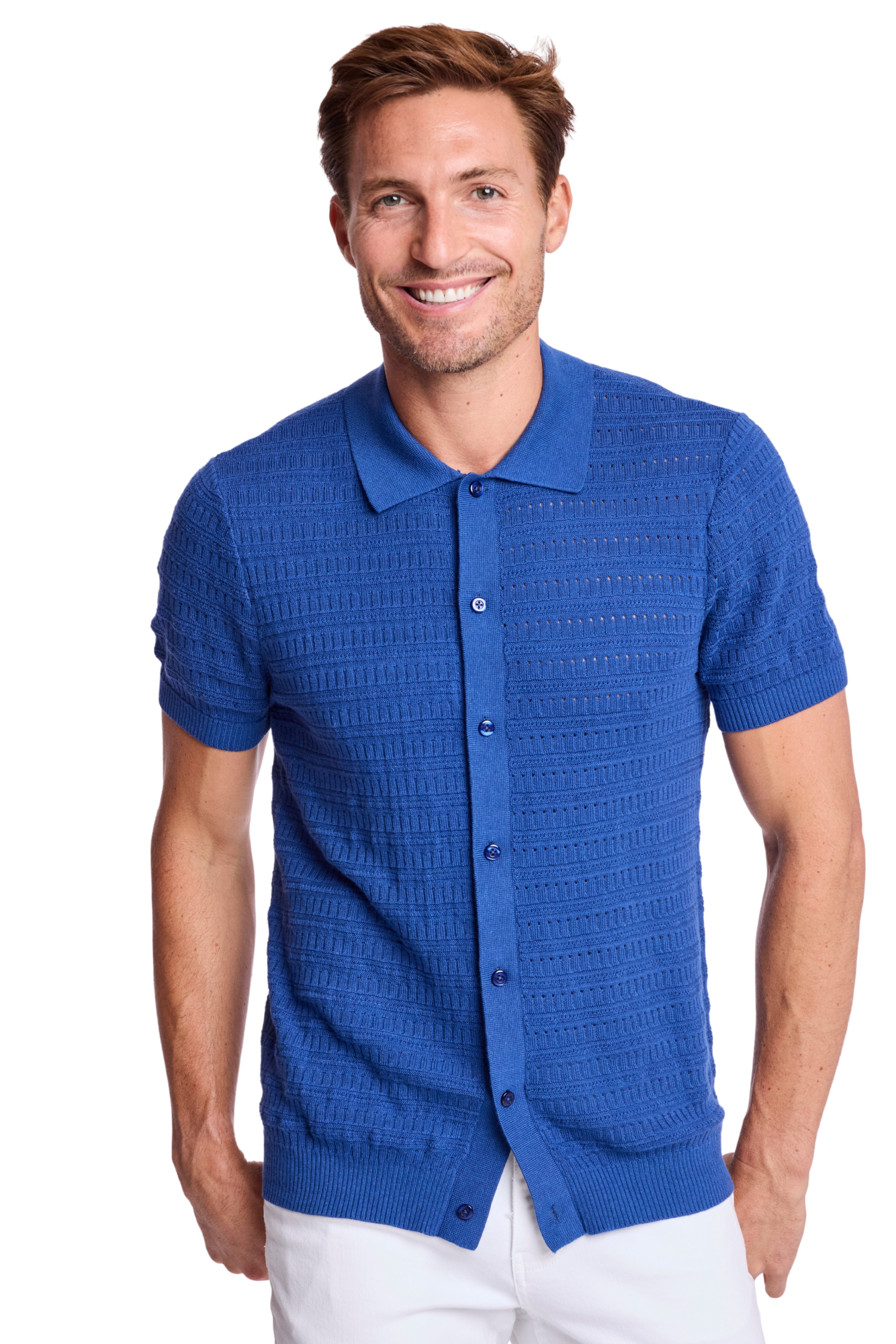 Full Placket Polo - Deep Dusty Blue
