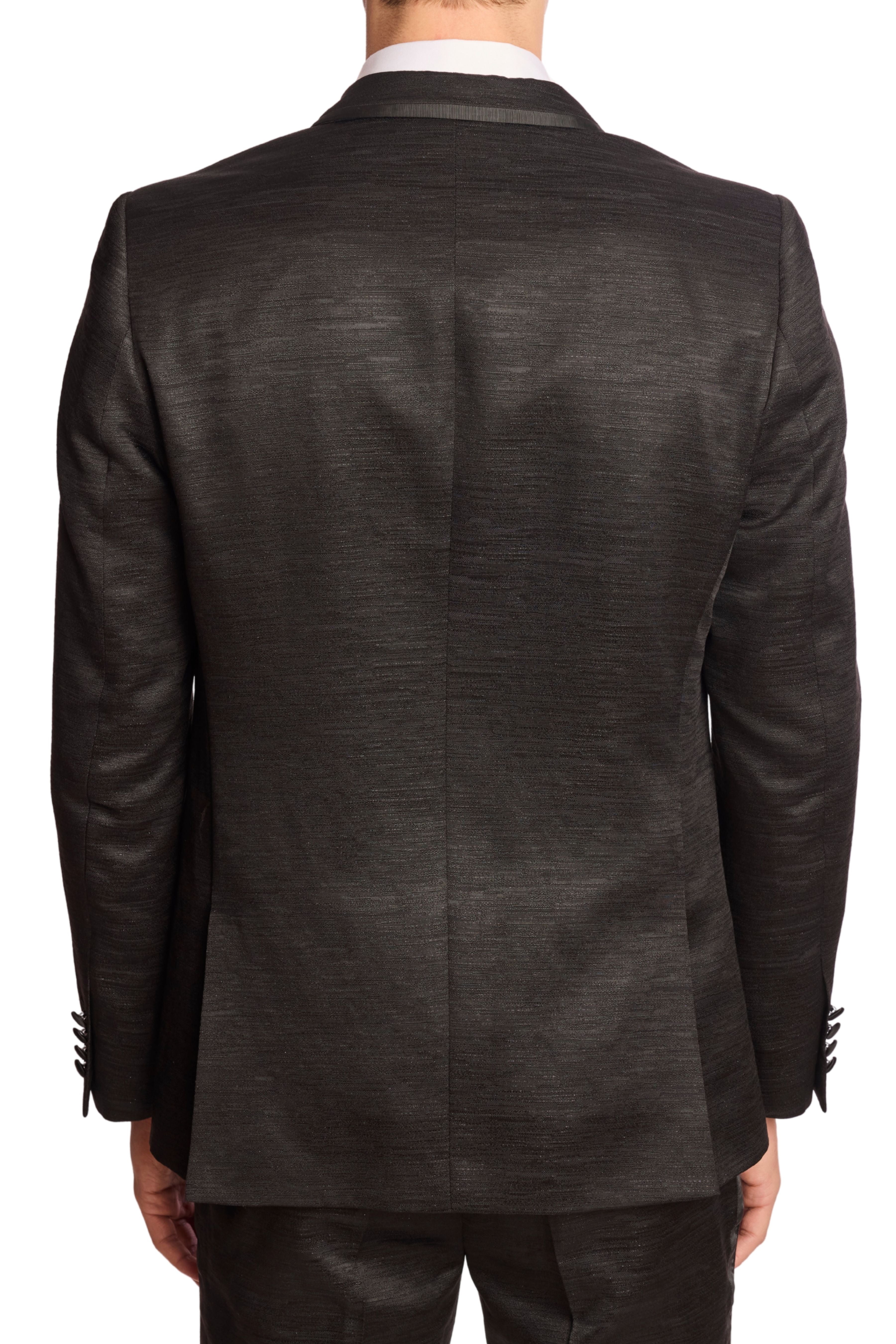 Grosvenor Peak Tux Jacket - slim - Black Jacquard