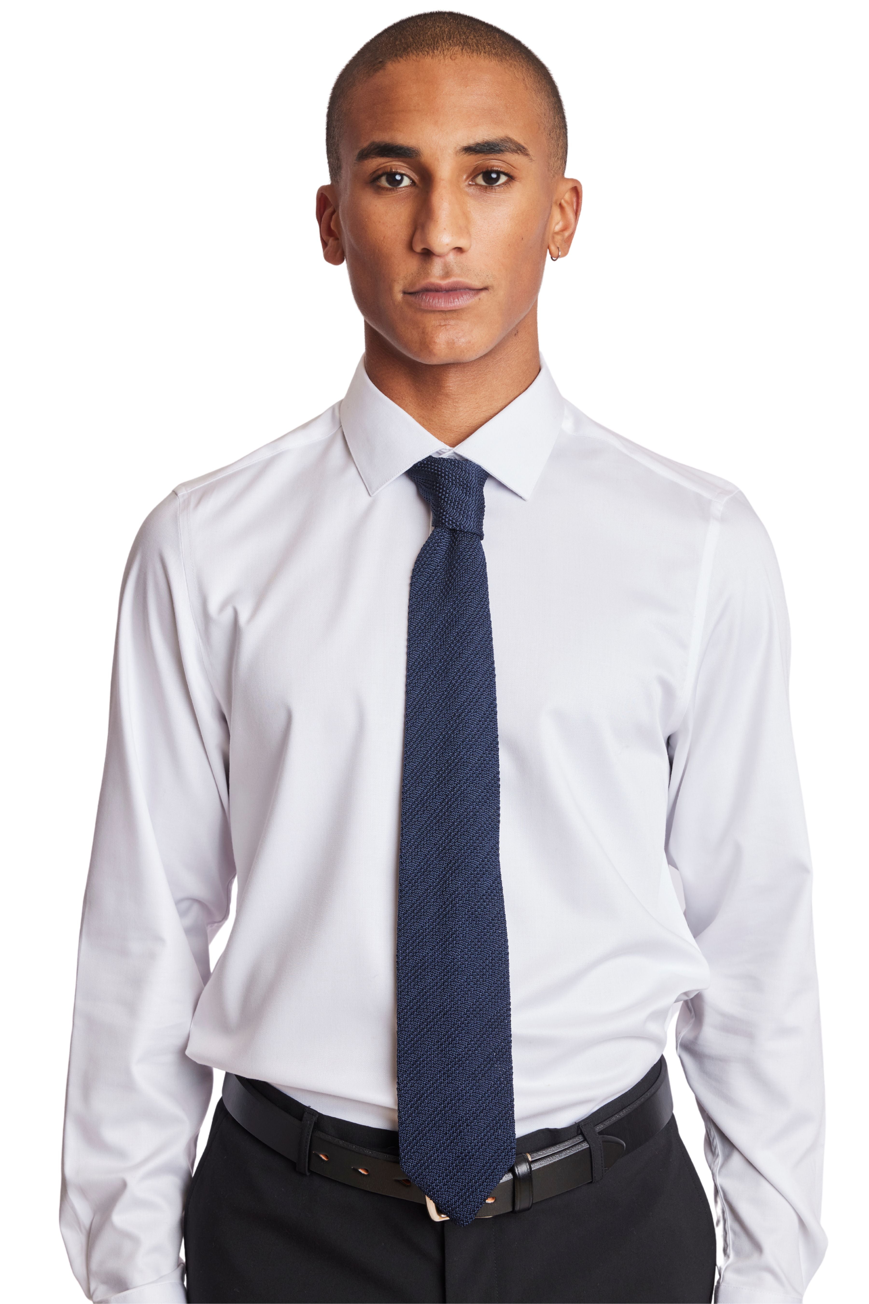 Stanley Knit Tie - Navy