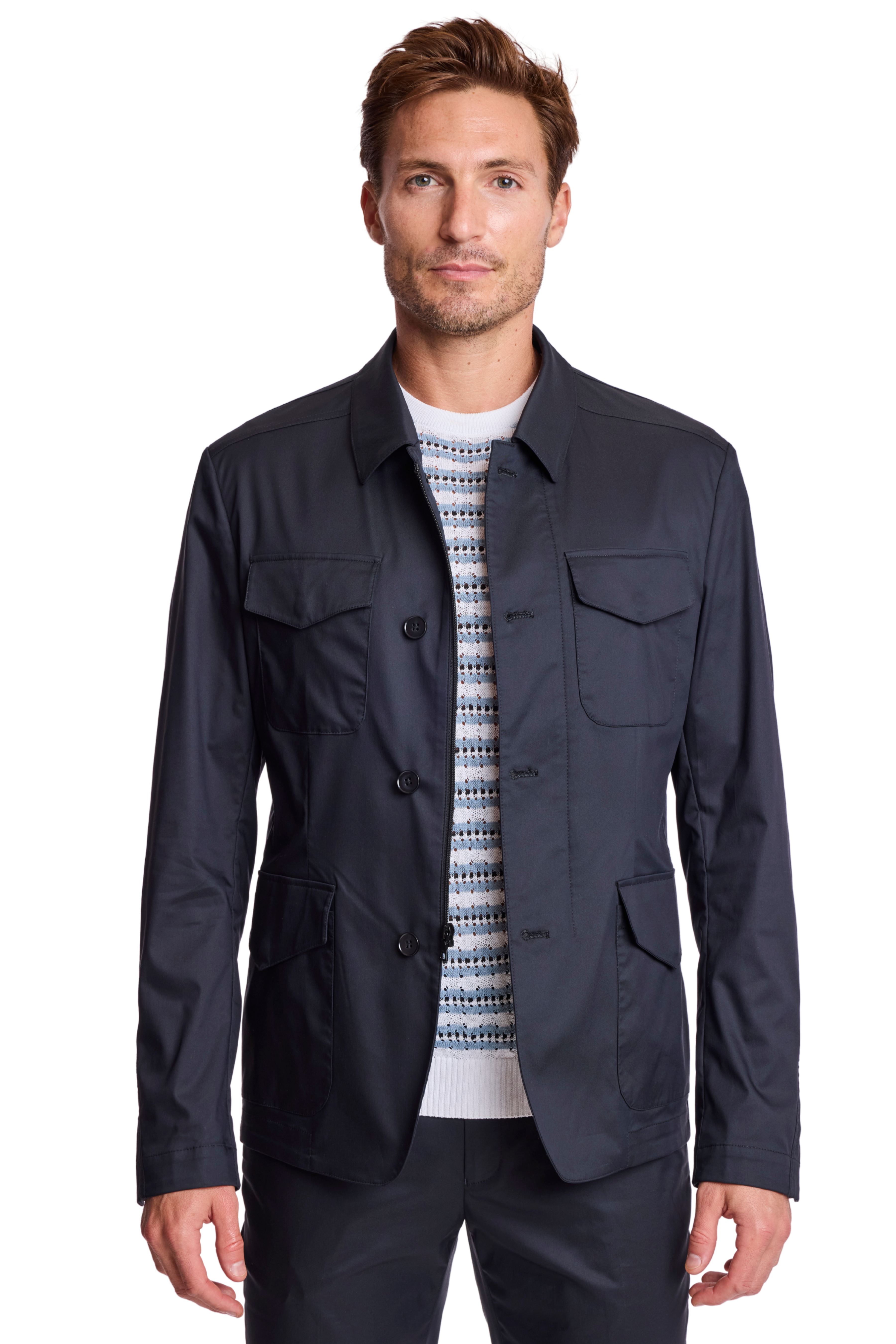 City 4 Pocket Jacket - Black Tech