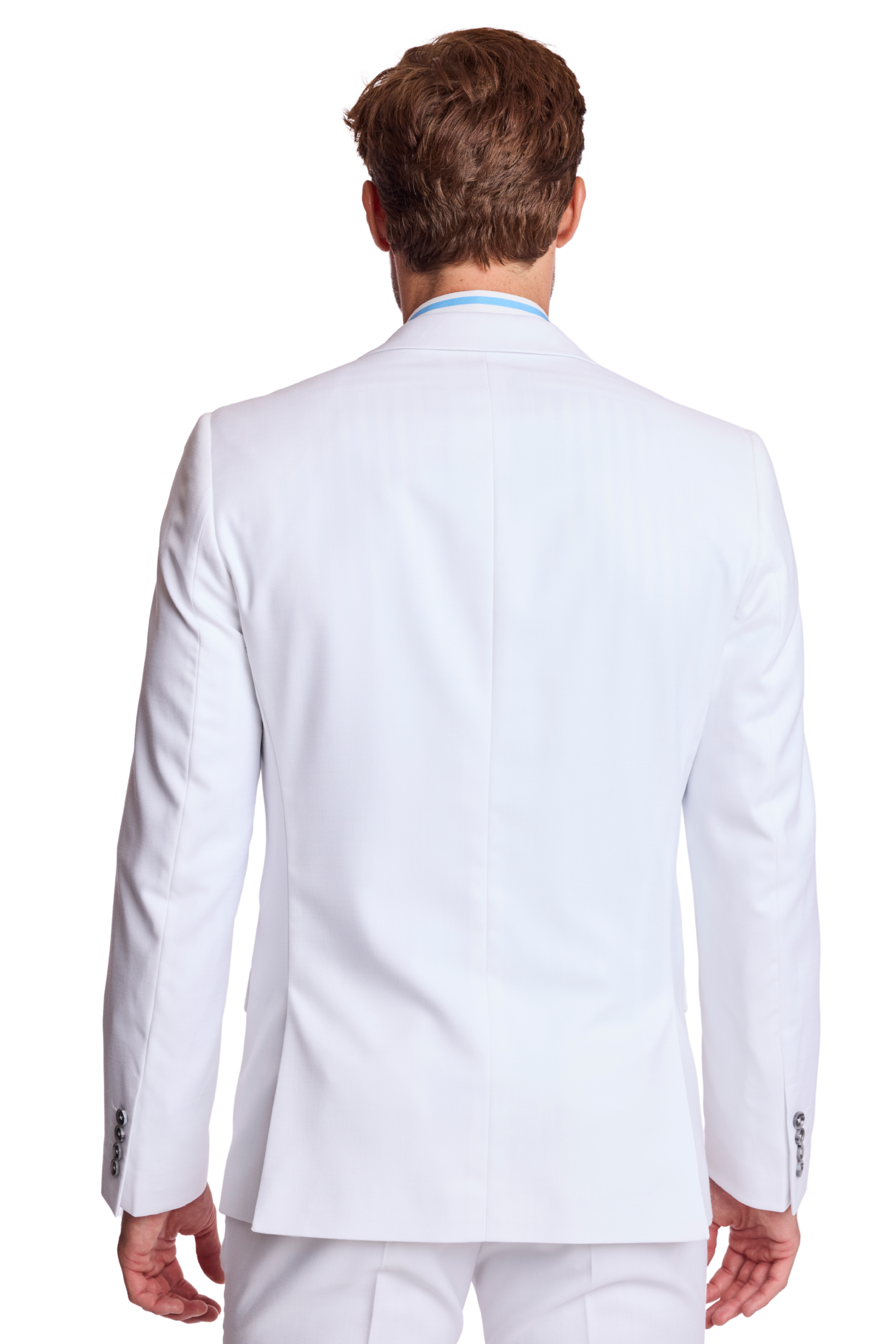 Dover Notch Jacket - slim - White Sharkskin