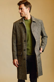  Big Boy Overcoat - Brown Army White