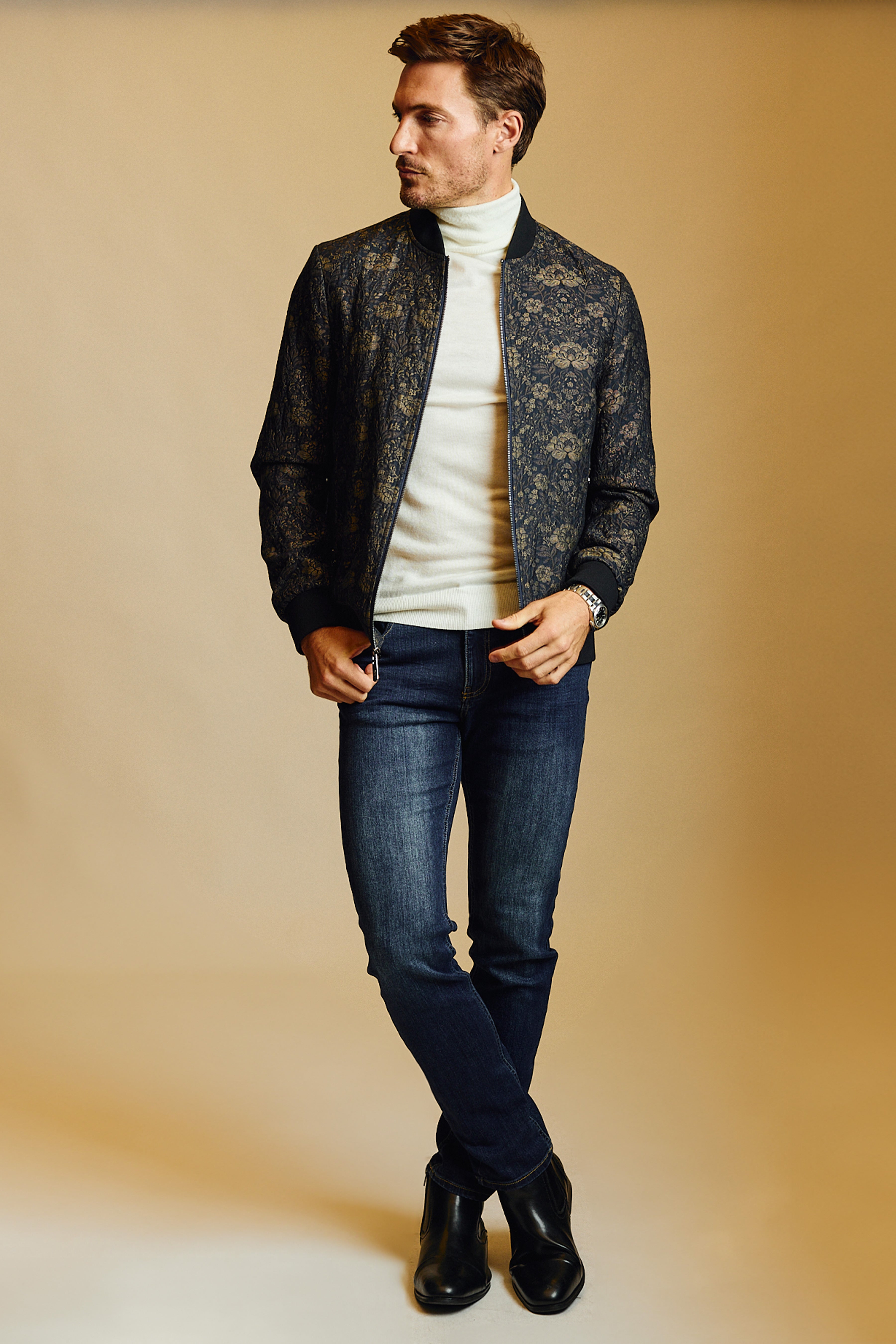 Hyde Bomber Jacket - Blue Multi