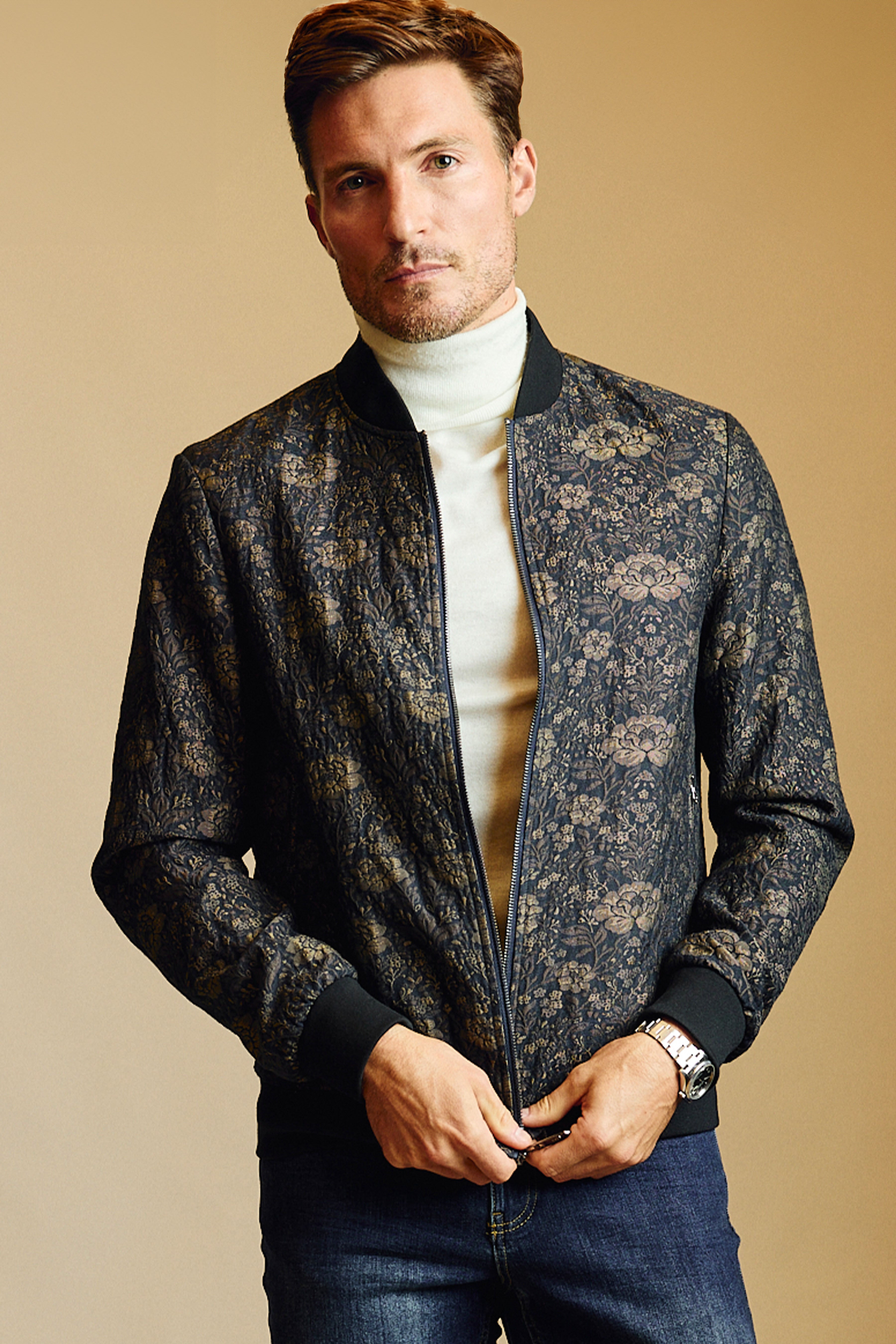 Hyde Bomber Jacket - Blue Multi