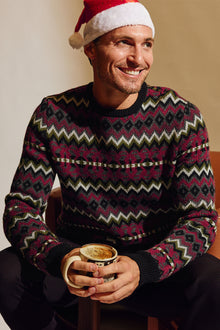  Crewneck Sweater - Black Cherries