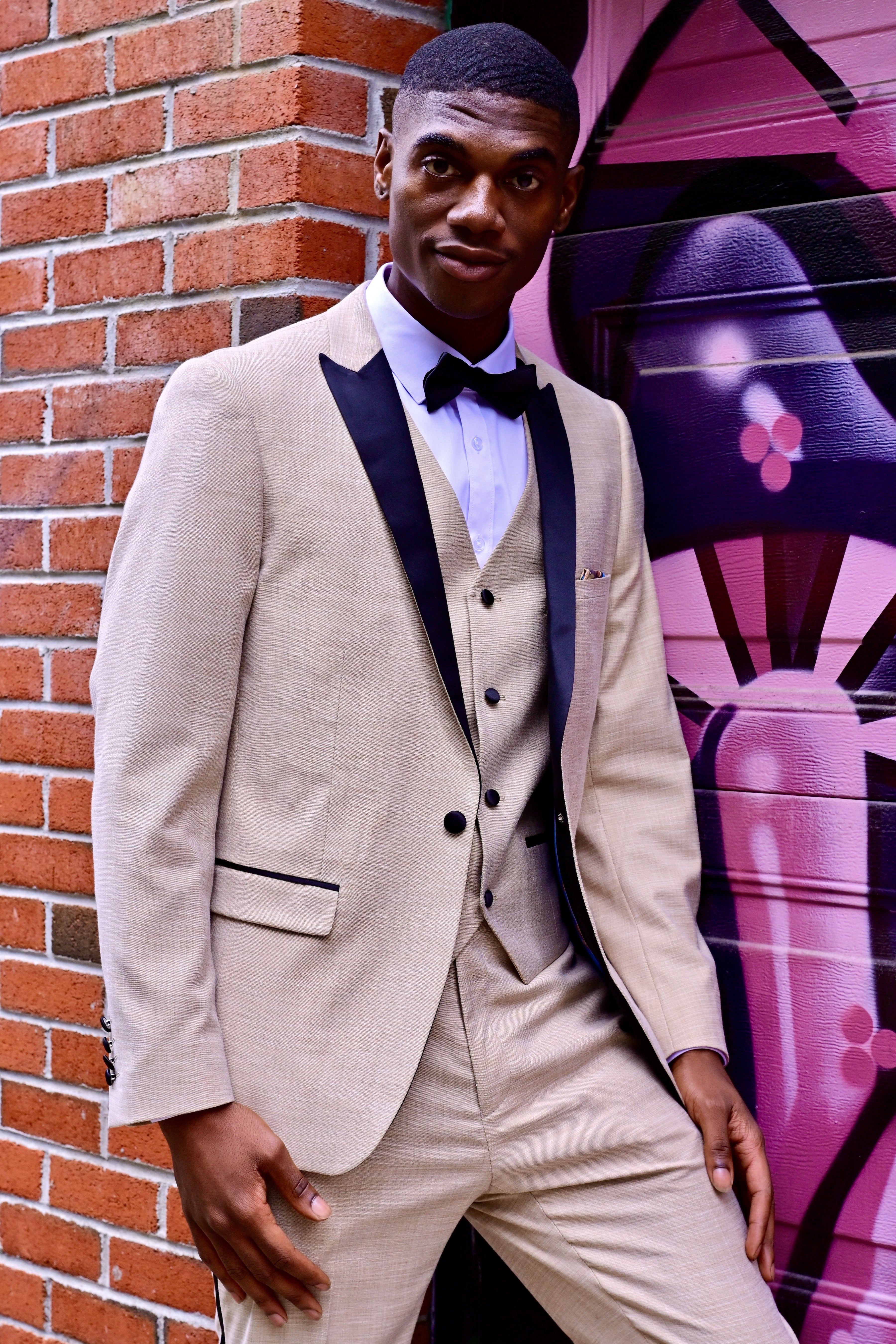 Grosvenor Peak Tux Jacket - slim - Camel Shark