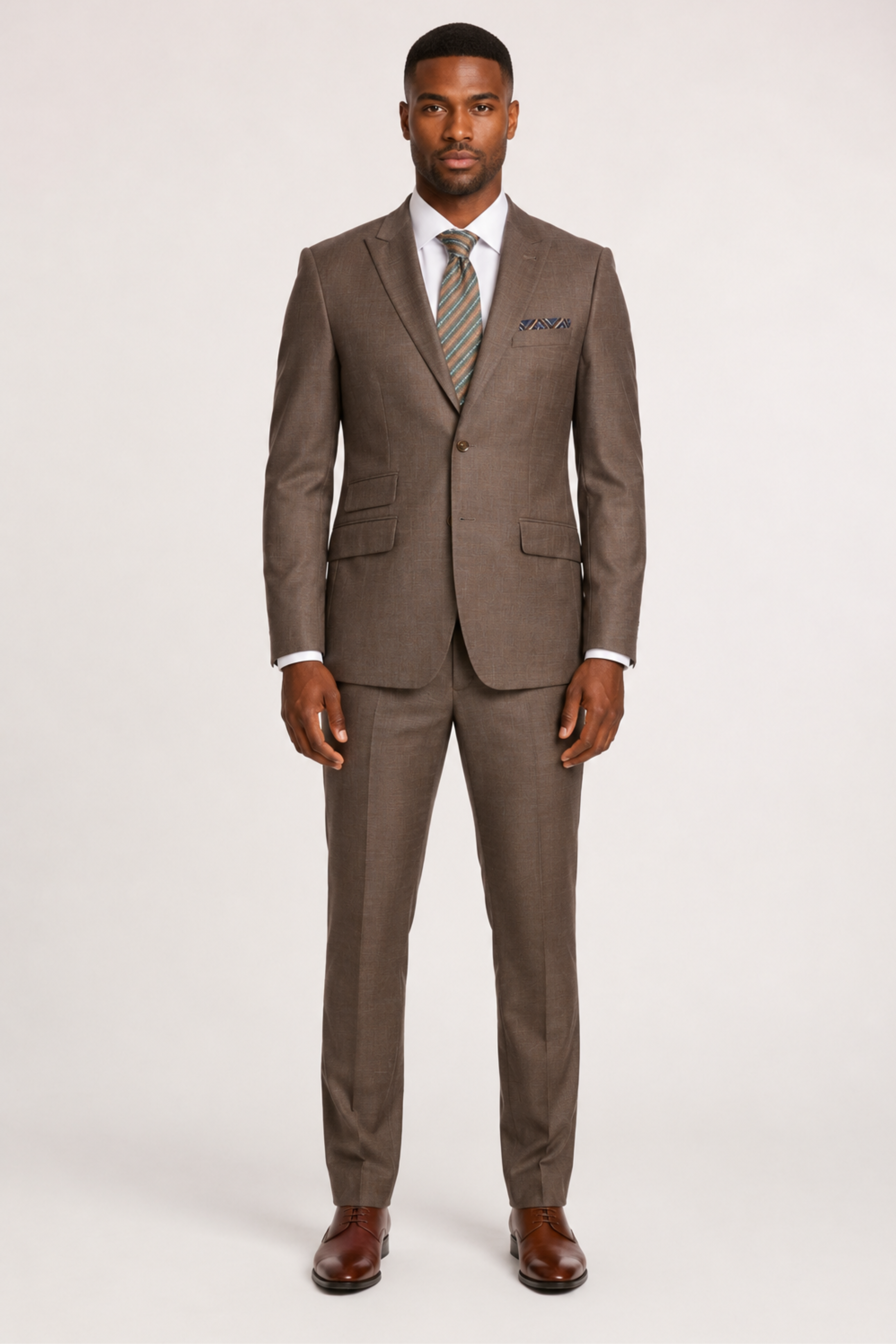 Modern Fit - Ashton Peak Jacket - Dark Khaki Shark