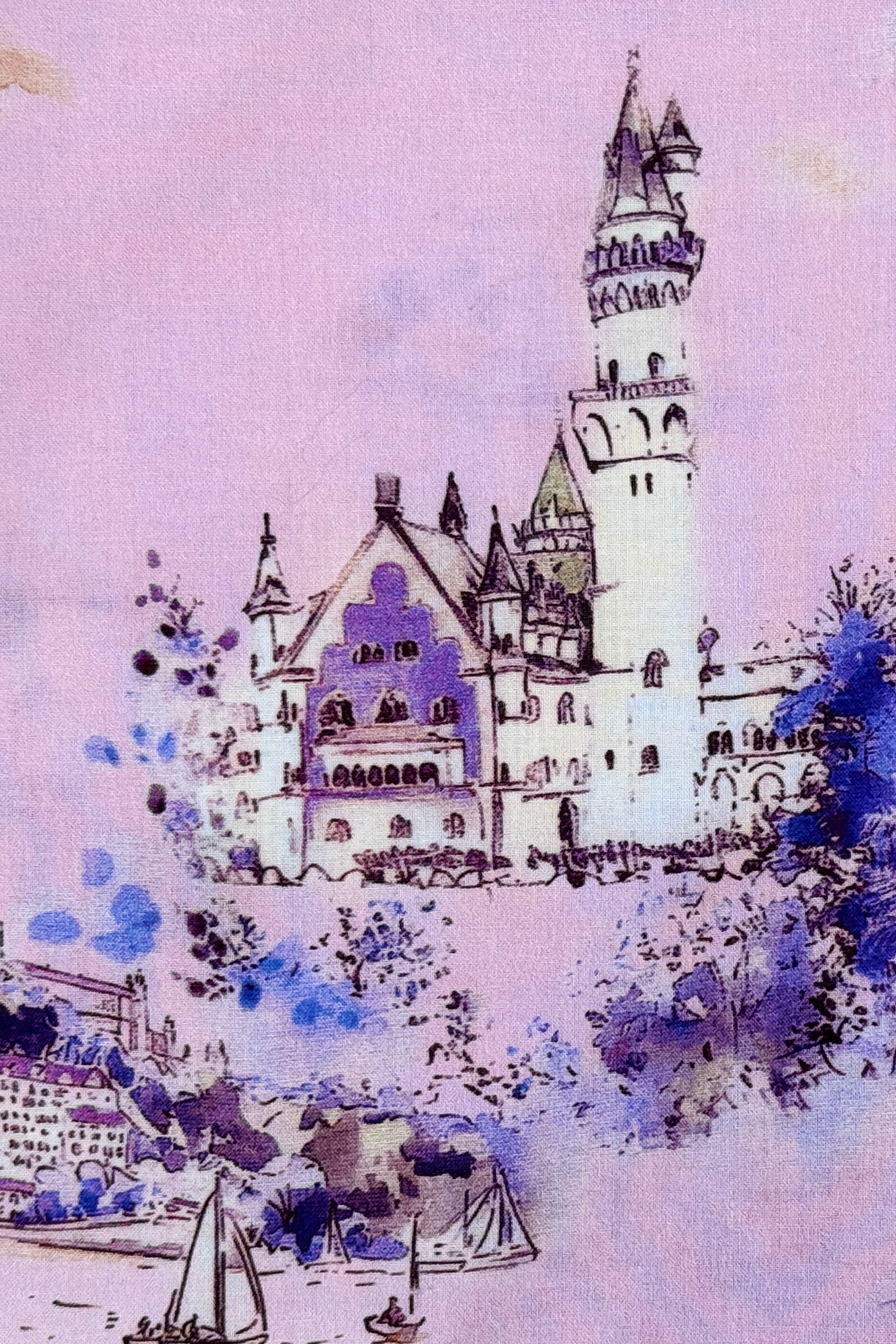 Camp Collar Shirt - Pink Summer Island