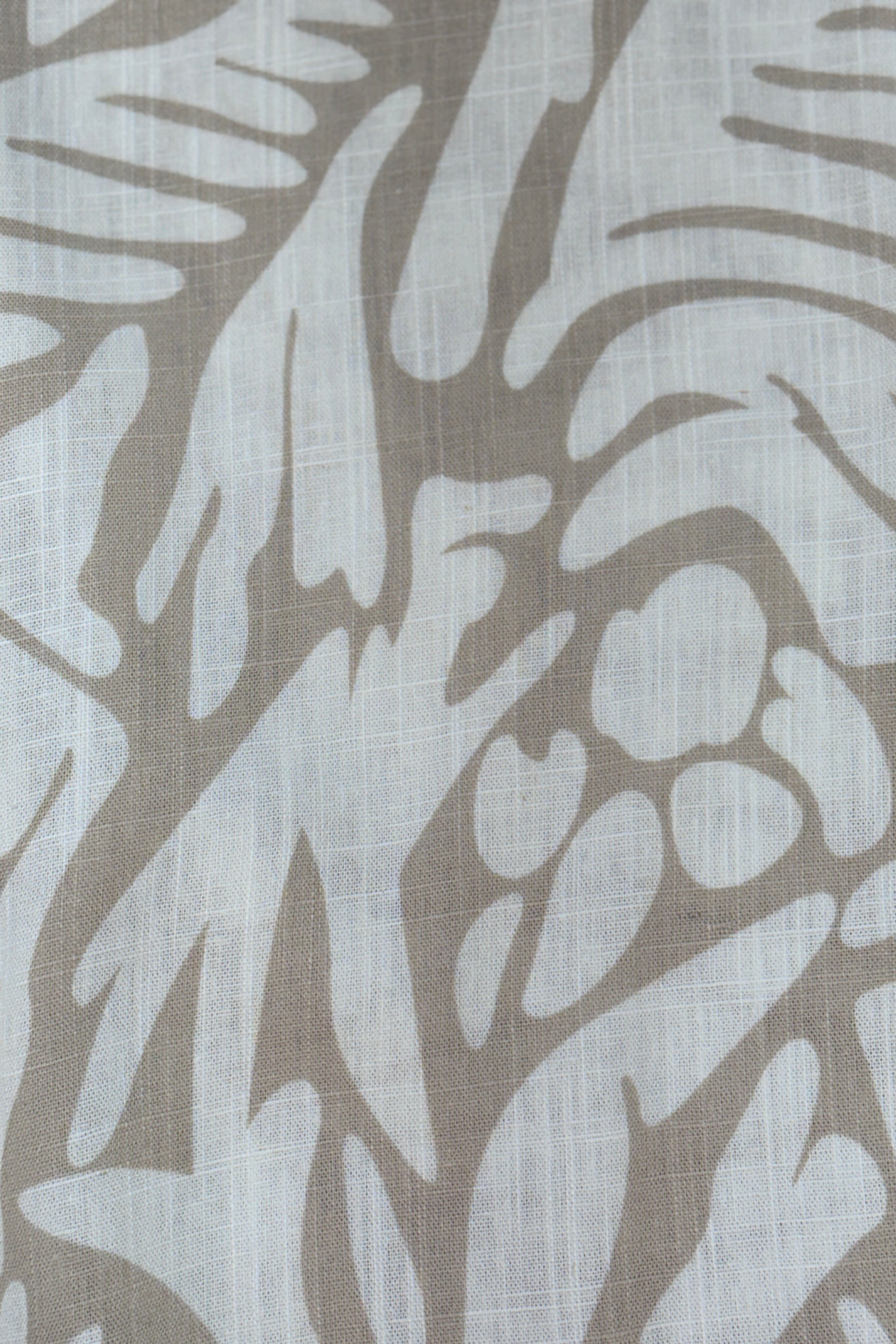 Camp Collar Shirt - Tan & Cream