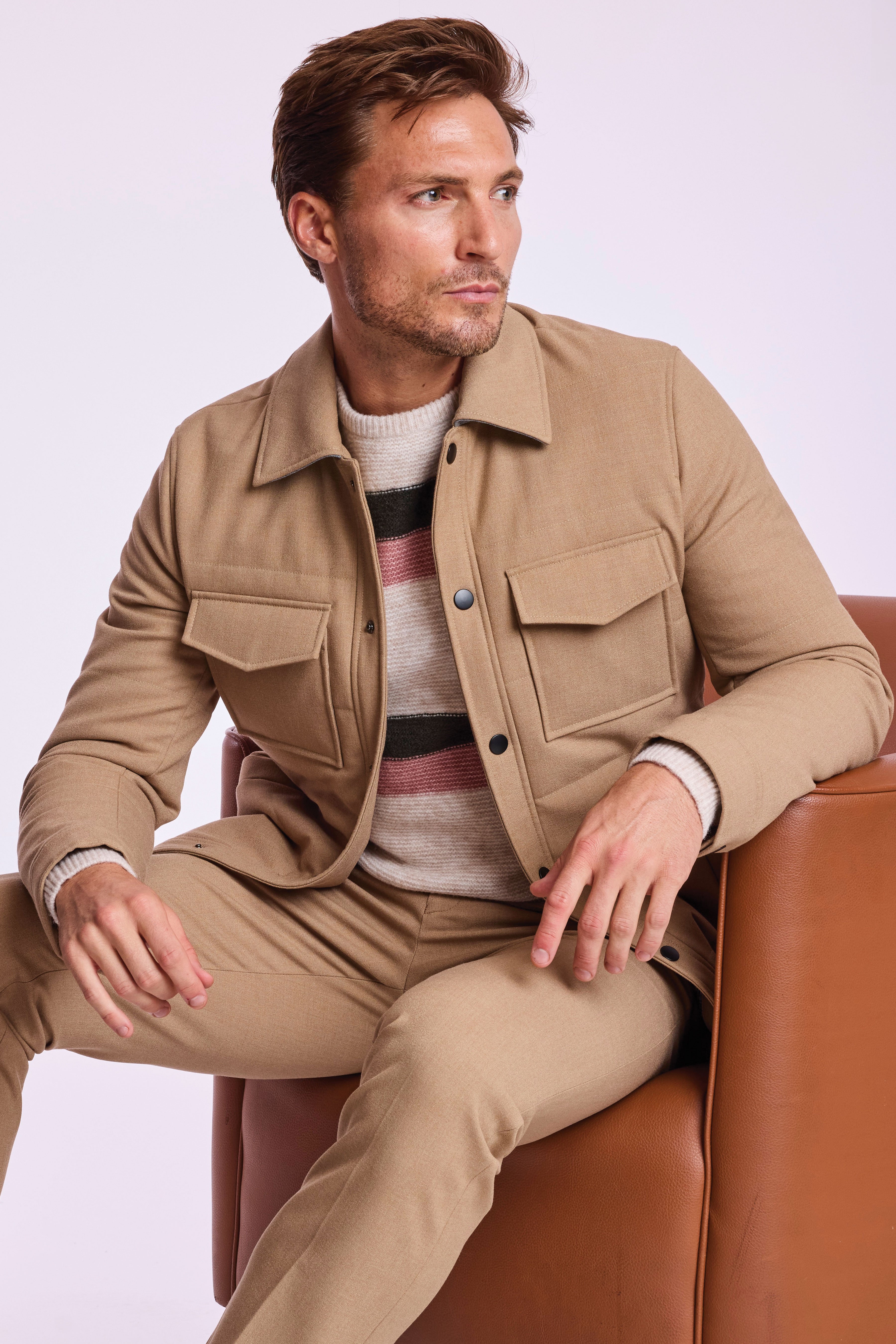 Quincy Quilted Jacket - Light Camel